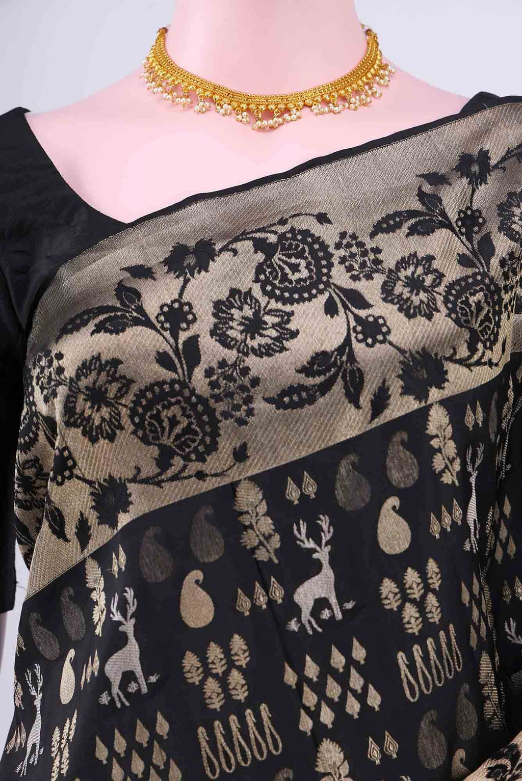Black Soft Silk Saree