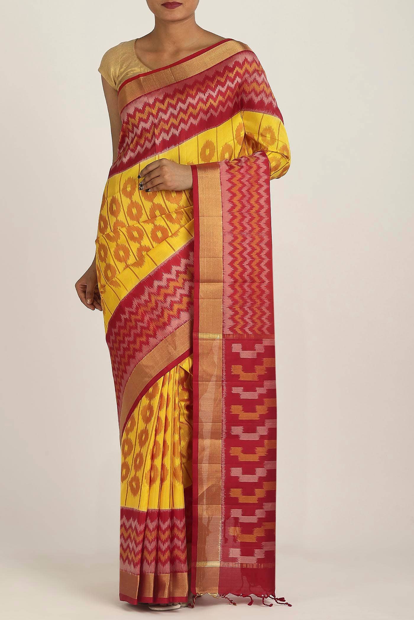 Yellow Soft Silk Saree