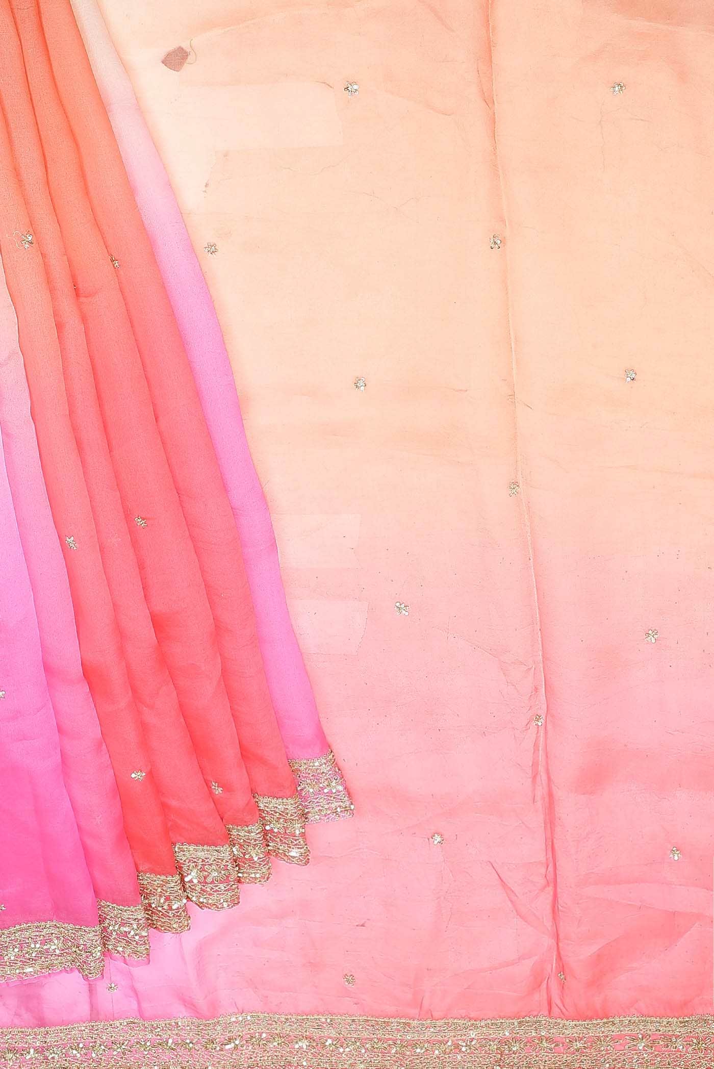 Multi Organza Silk Saree