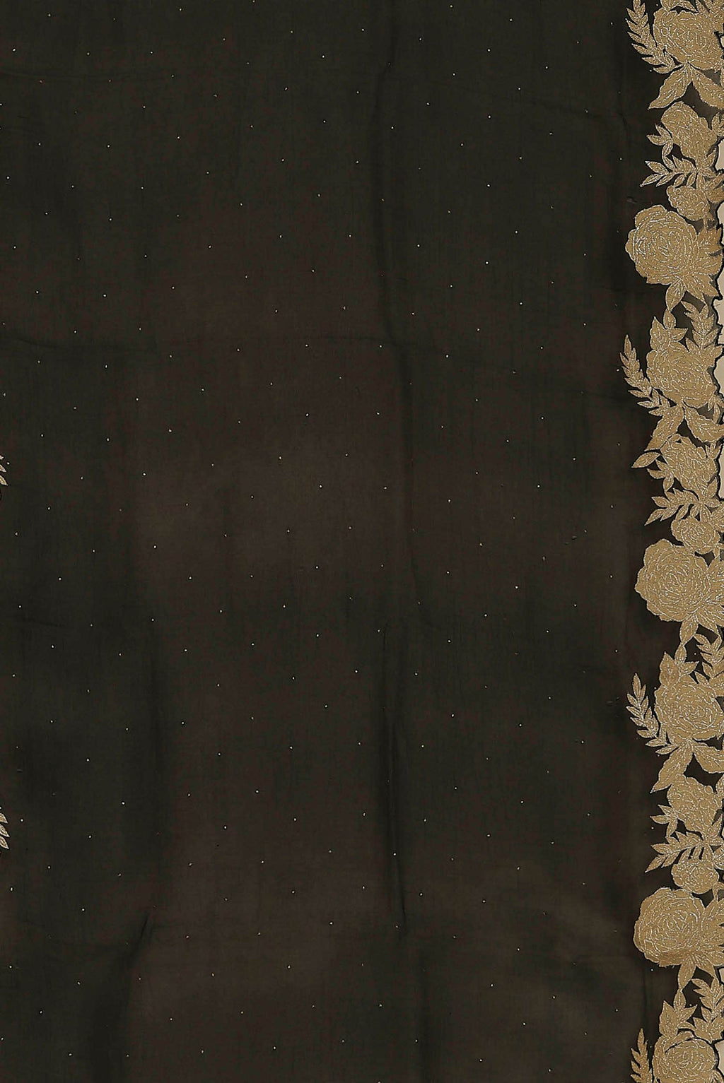 Black Organza Silk Saree