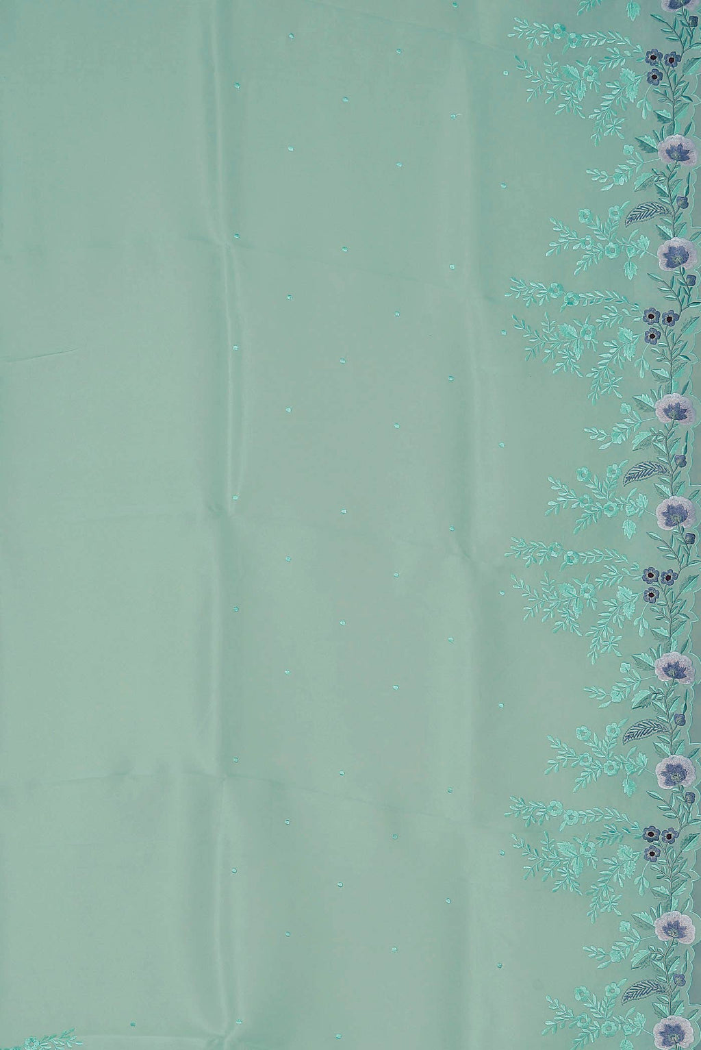Green Organza Silk Saree