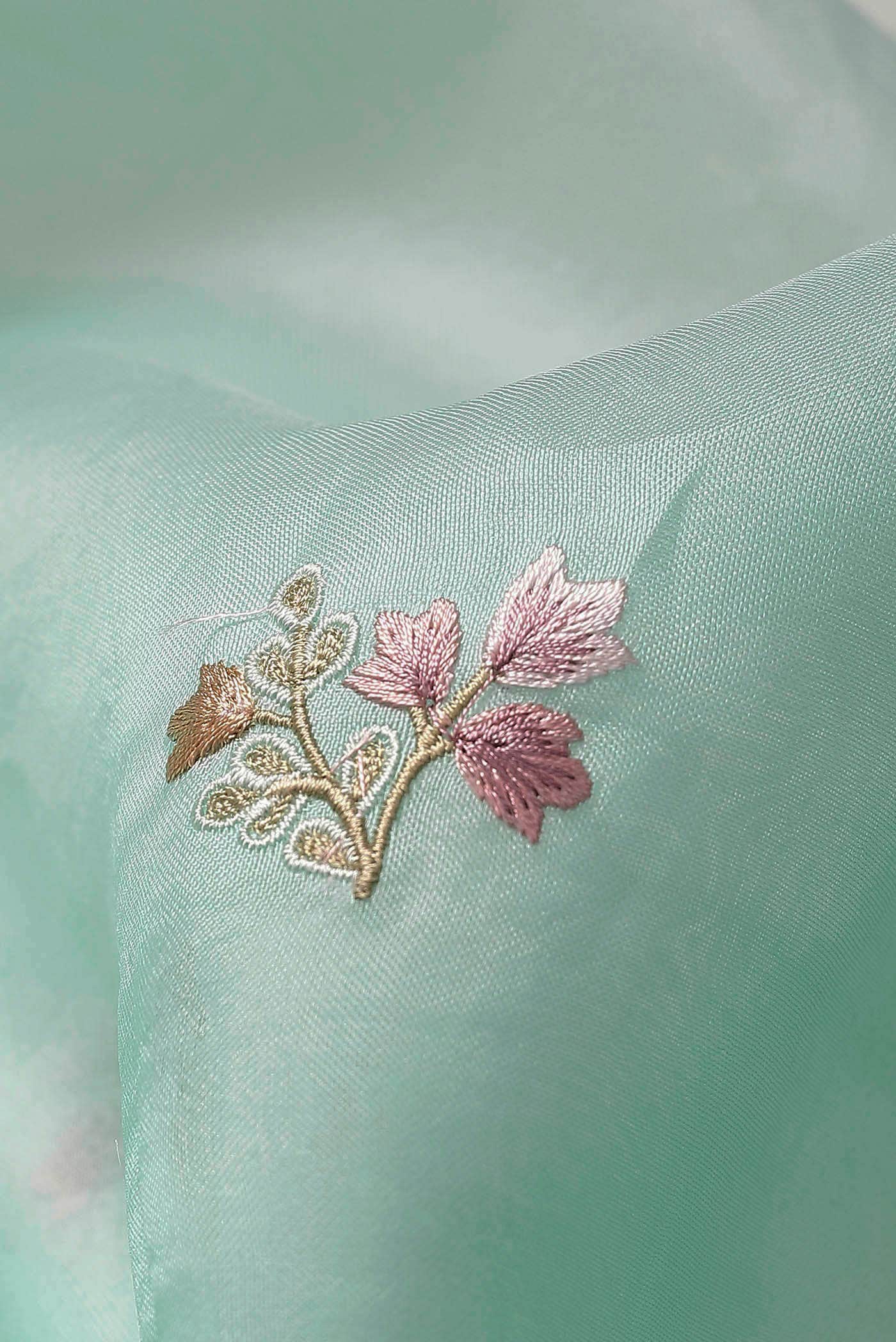 Green Organza Silk Saree