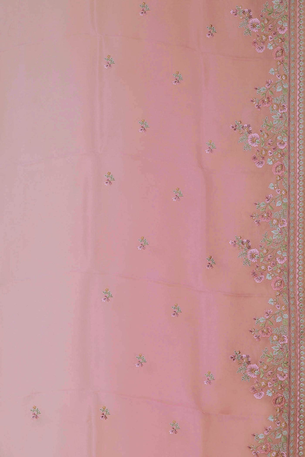 Pink Organza Silk Saree