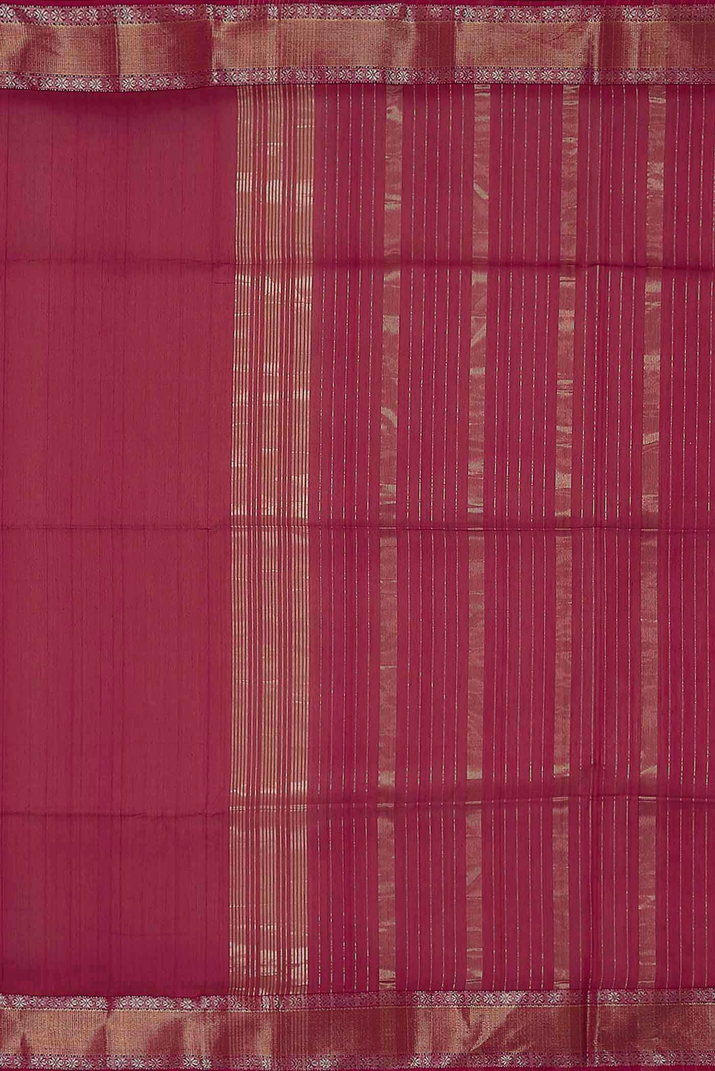 Pink Maheshwari Silk Cotton Saree