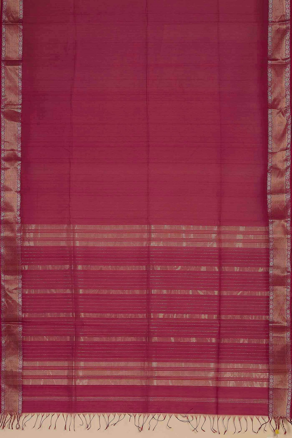Pink Maheshwari Silk Cotton Saree