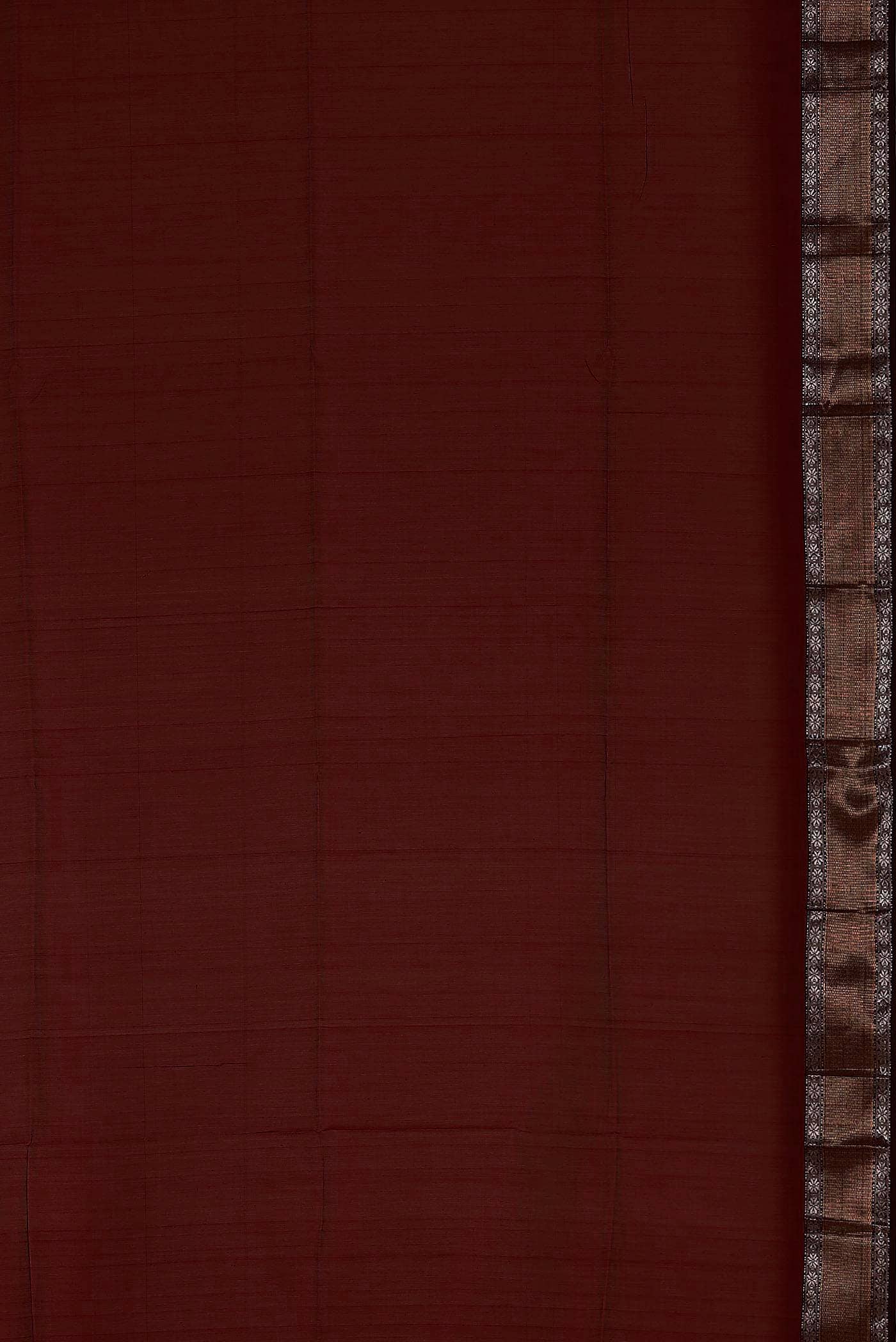 Maroon Maheshwari Silk Cotton Saree