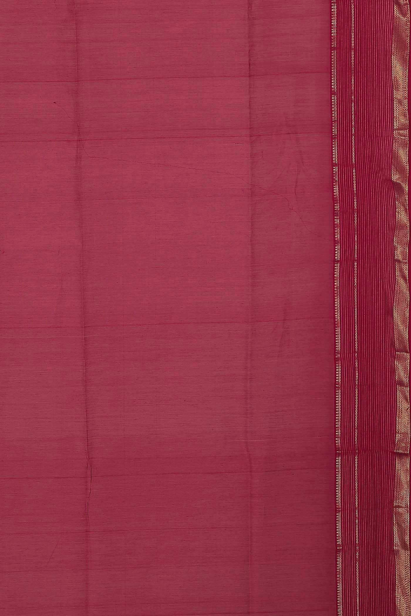 Pink Maheshwari Silk Cotton Saree