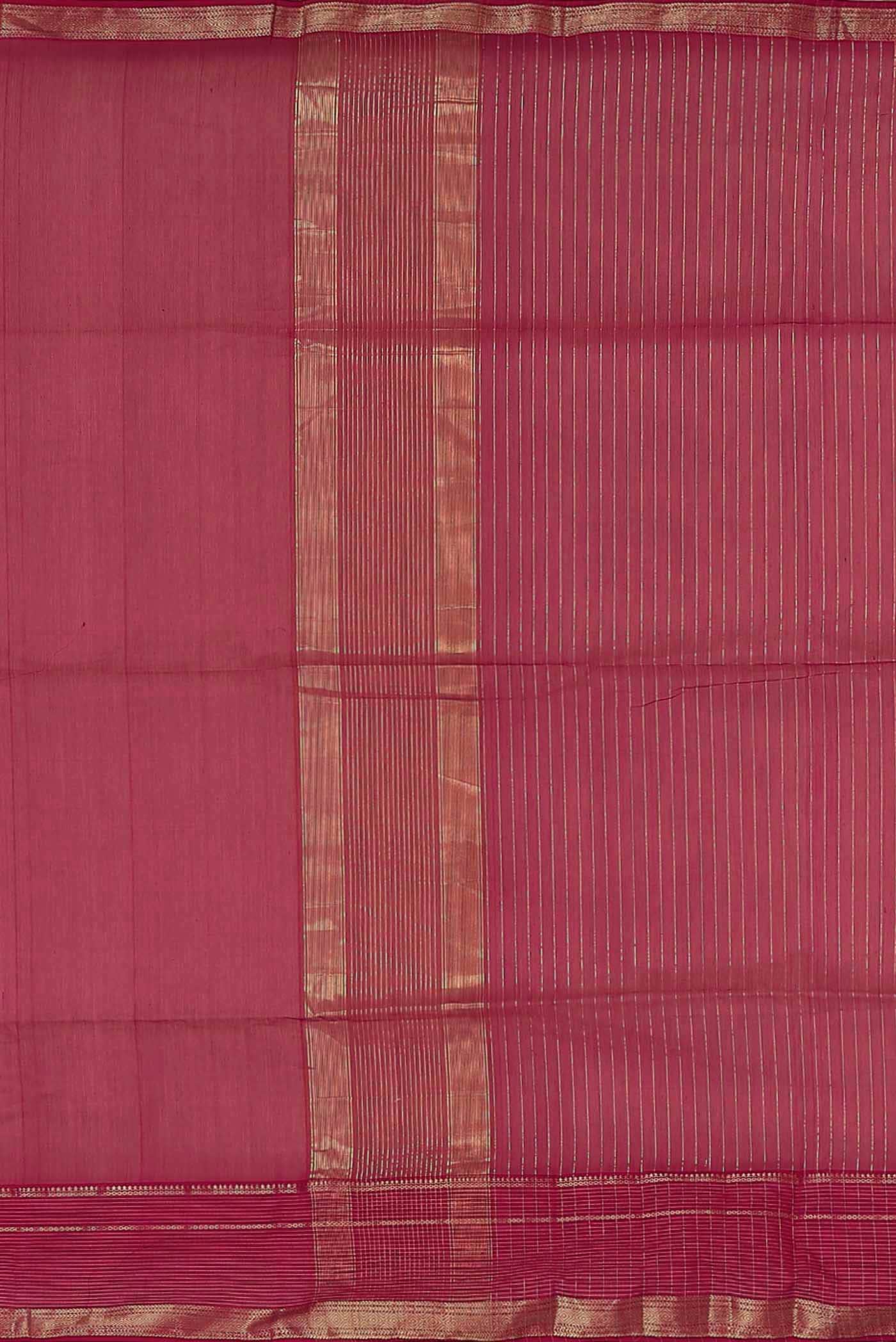 Pink Maheshwari Silk Cotton Saree