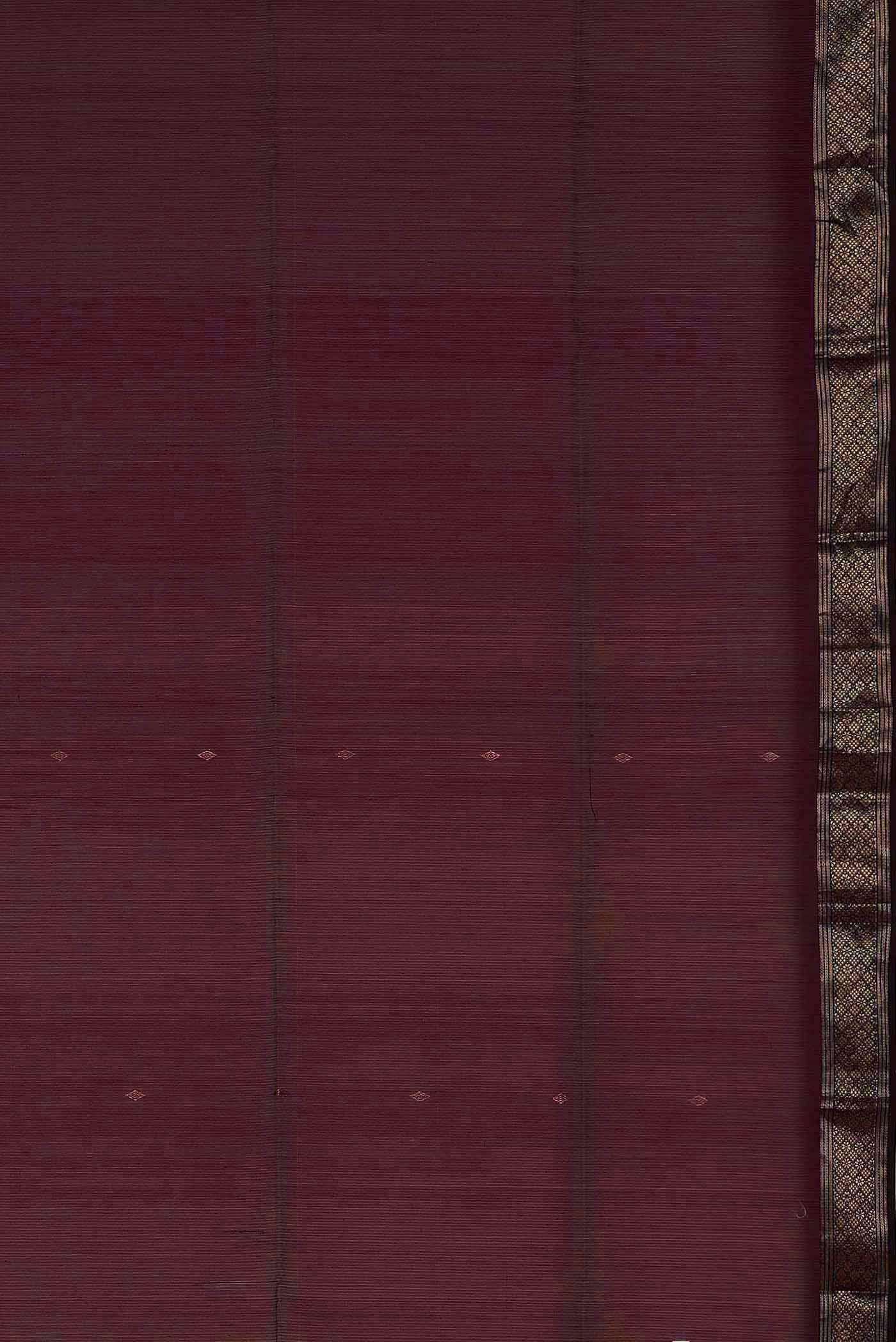 Maroon Maheshwari Silk Cotton Saree