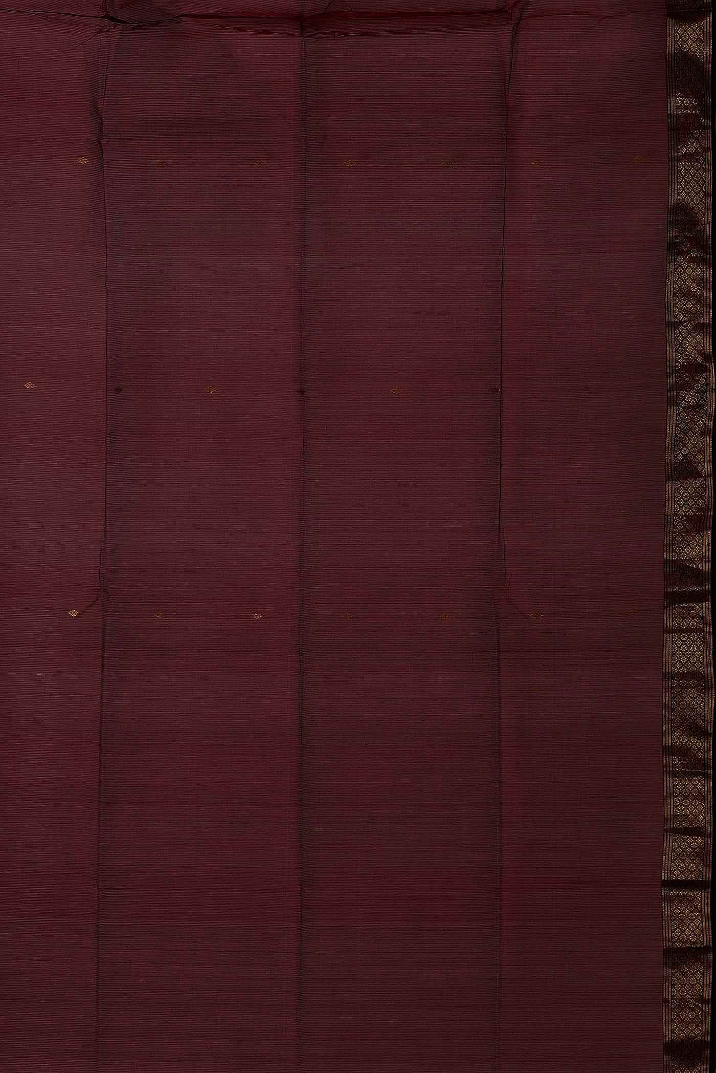 Maroon Maheshwari Silk Cotton Saree