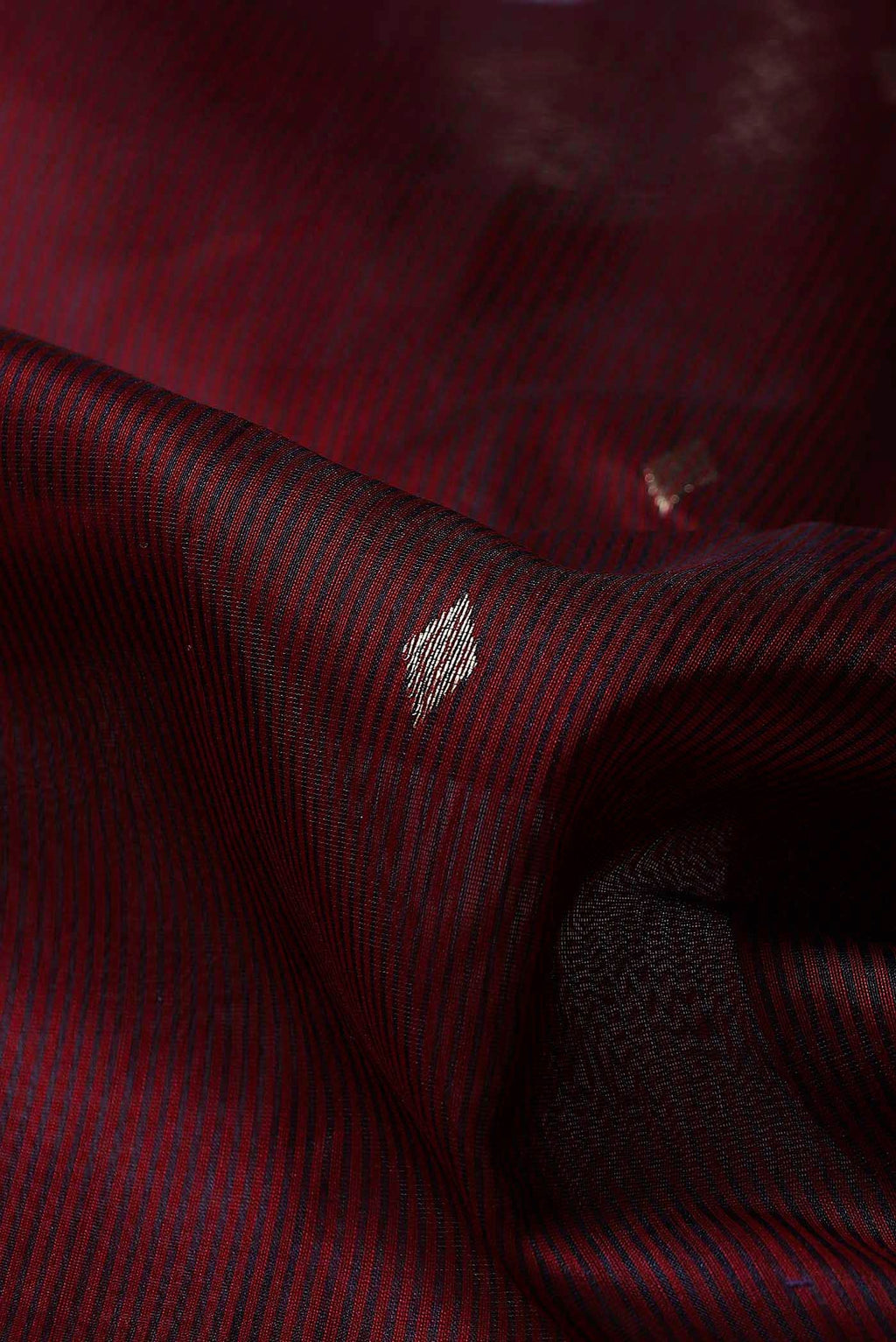 Maroon Maheshwari Silk Cotton Saree