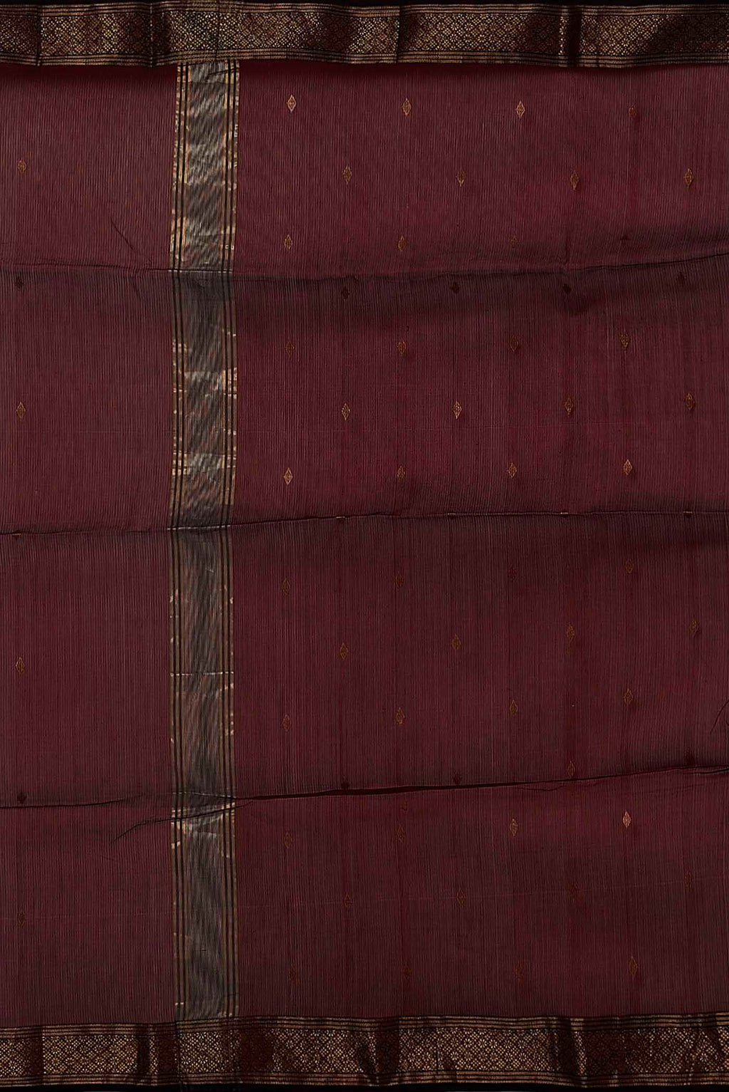 Maroon Maheshwari Silk Cotton Saree