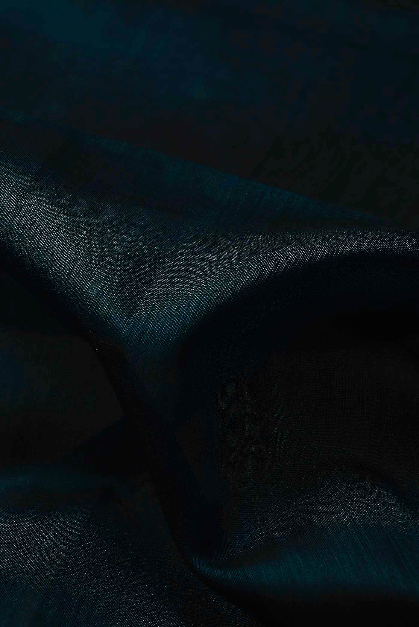 Blue Maheshwari Silk Cotton Saree