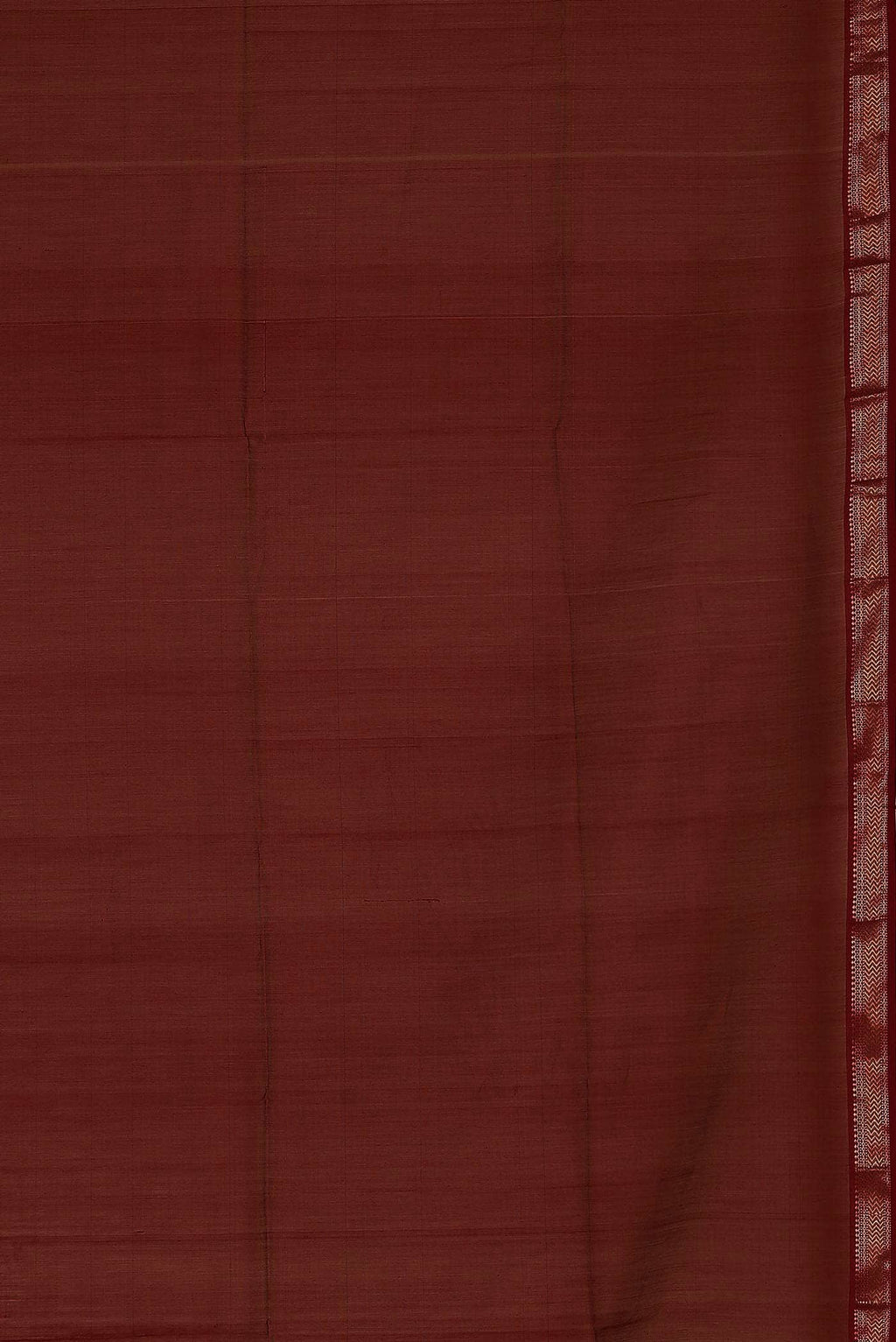 Rust Maheshwari Silk Cotton Saree