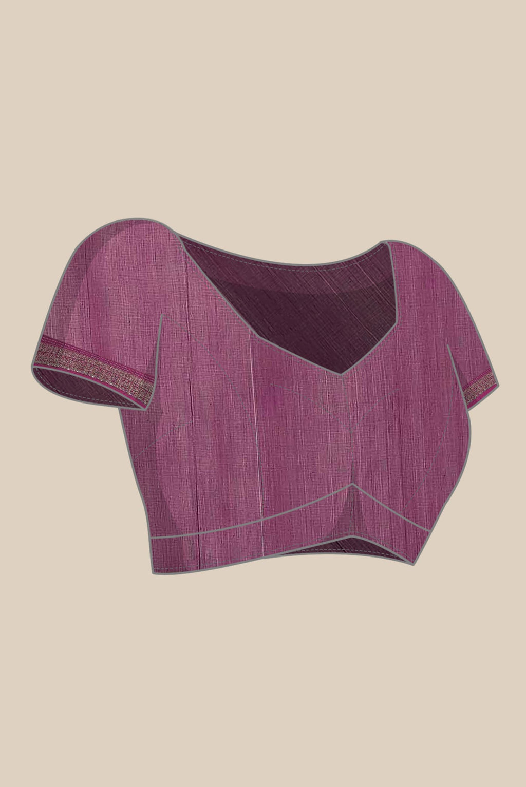 Purple Maheshwari Silk Cotton Saree