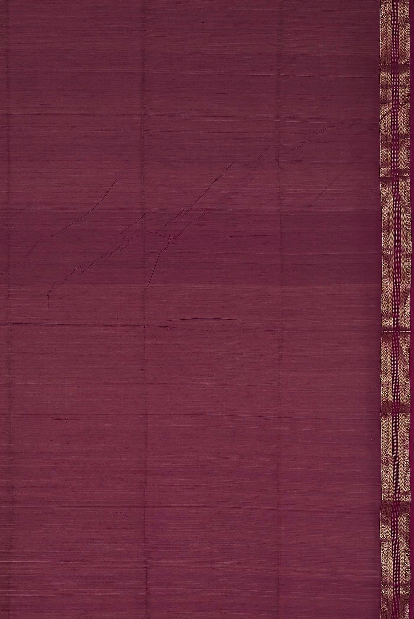 Purple Maheshwari Silk Cotton Saree