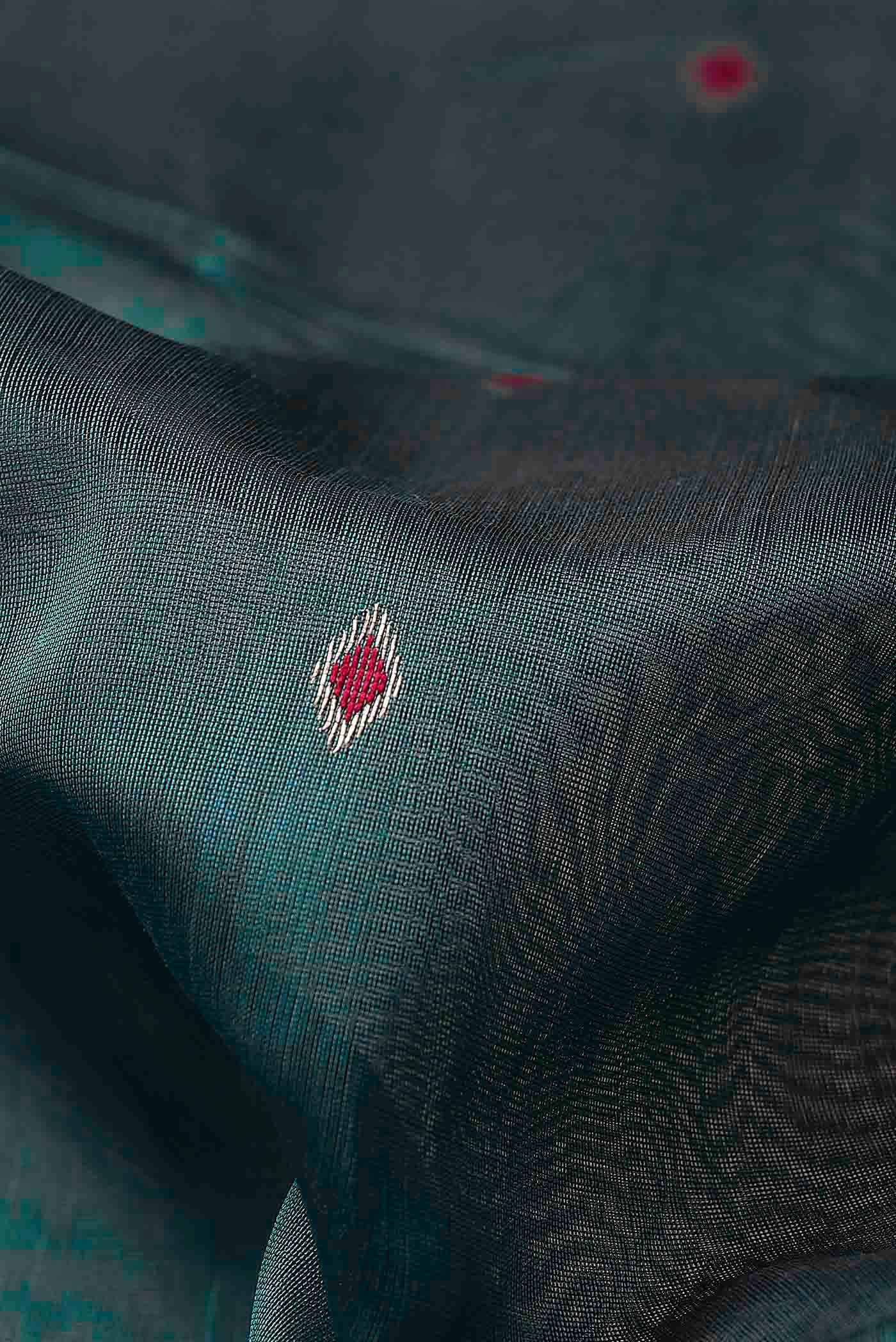 Blue Maheshwari Silk Cotton Saree