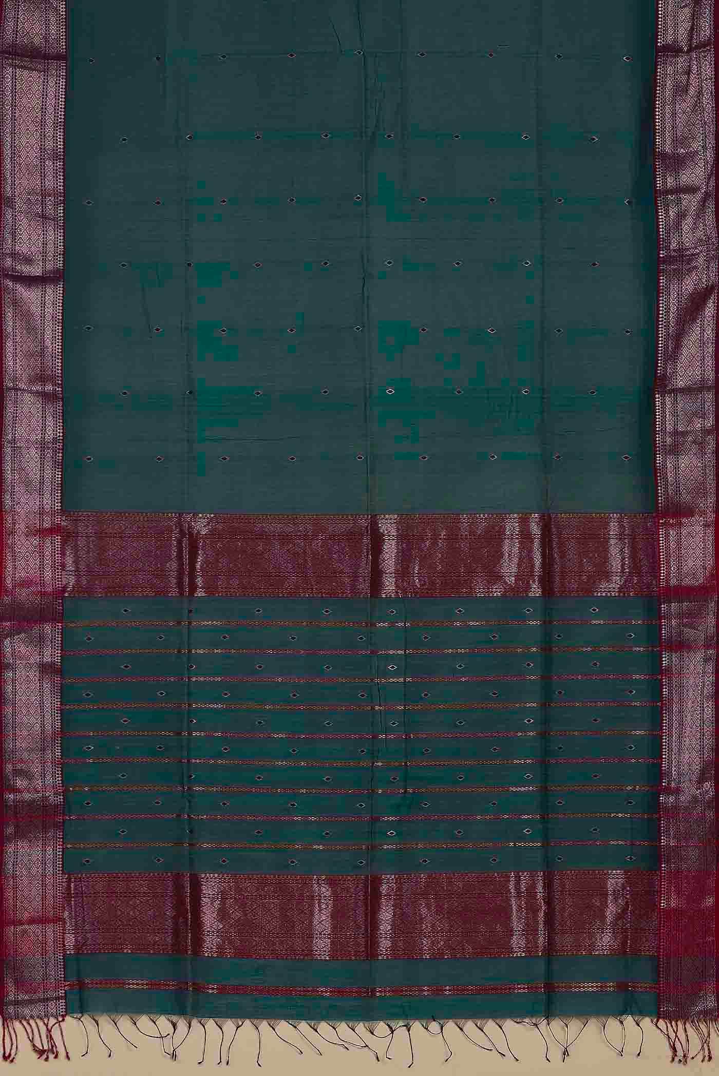 Blue Maheshwari Silk Cotton Saree