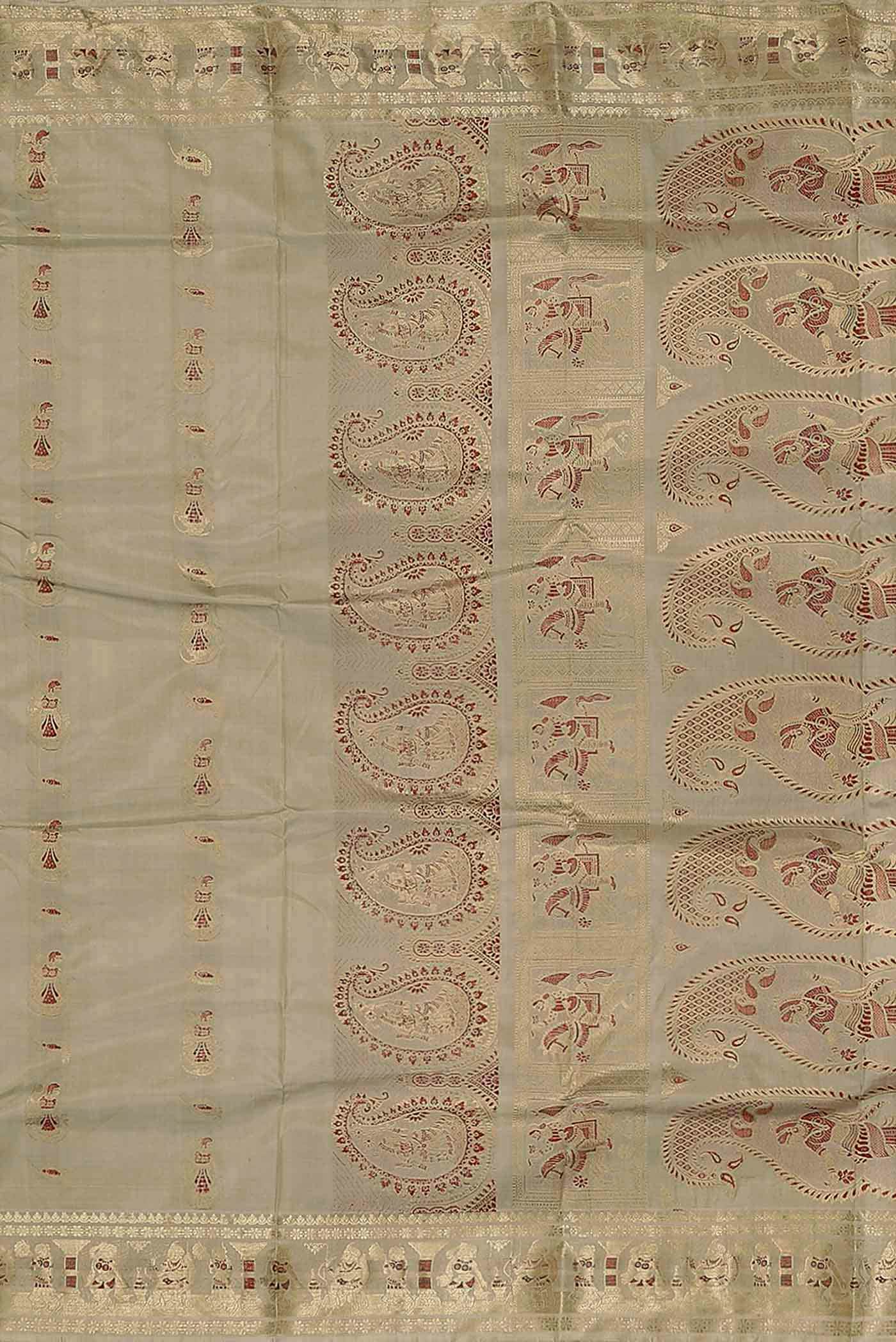 Green Baluchari Silk Saree