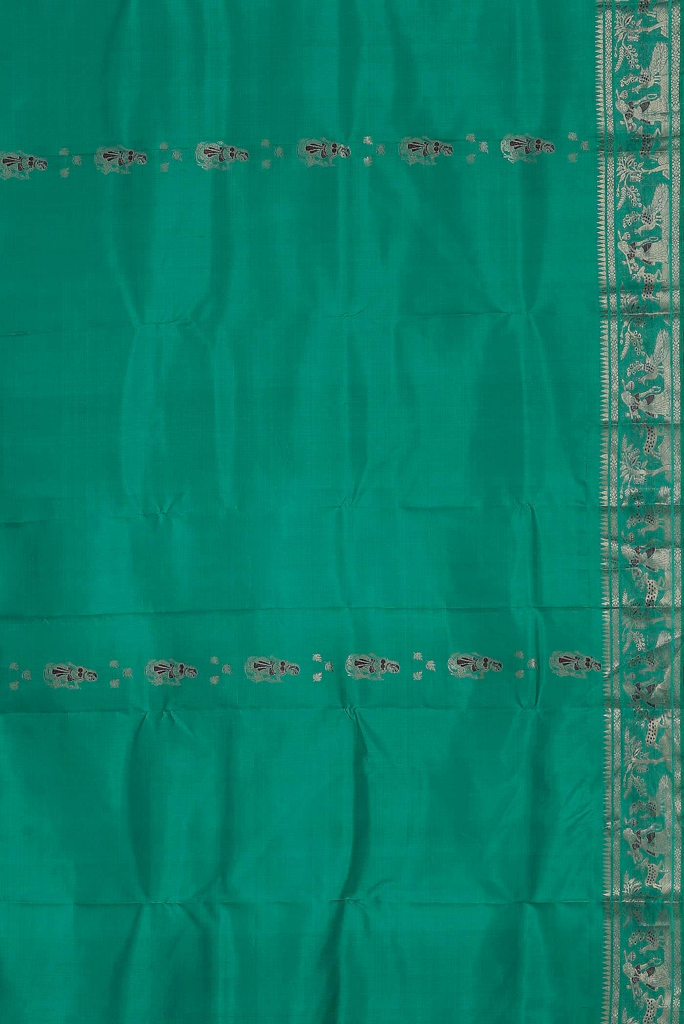 Green Baluchari Silk Saree