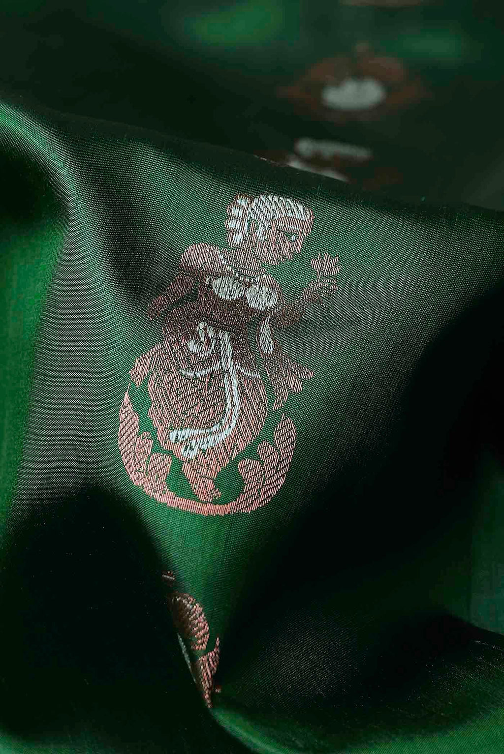 Green Baluchari Silk Saree