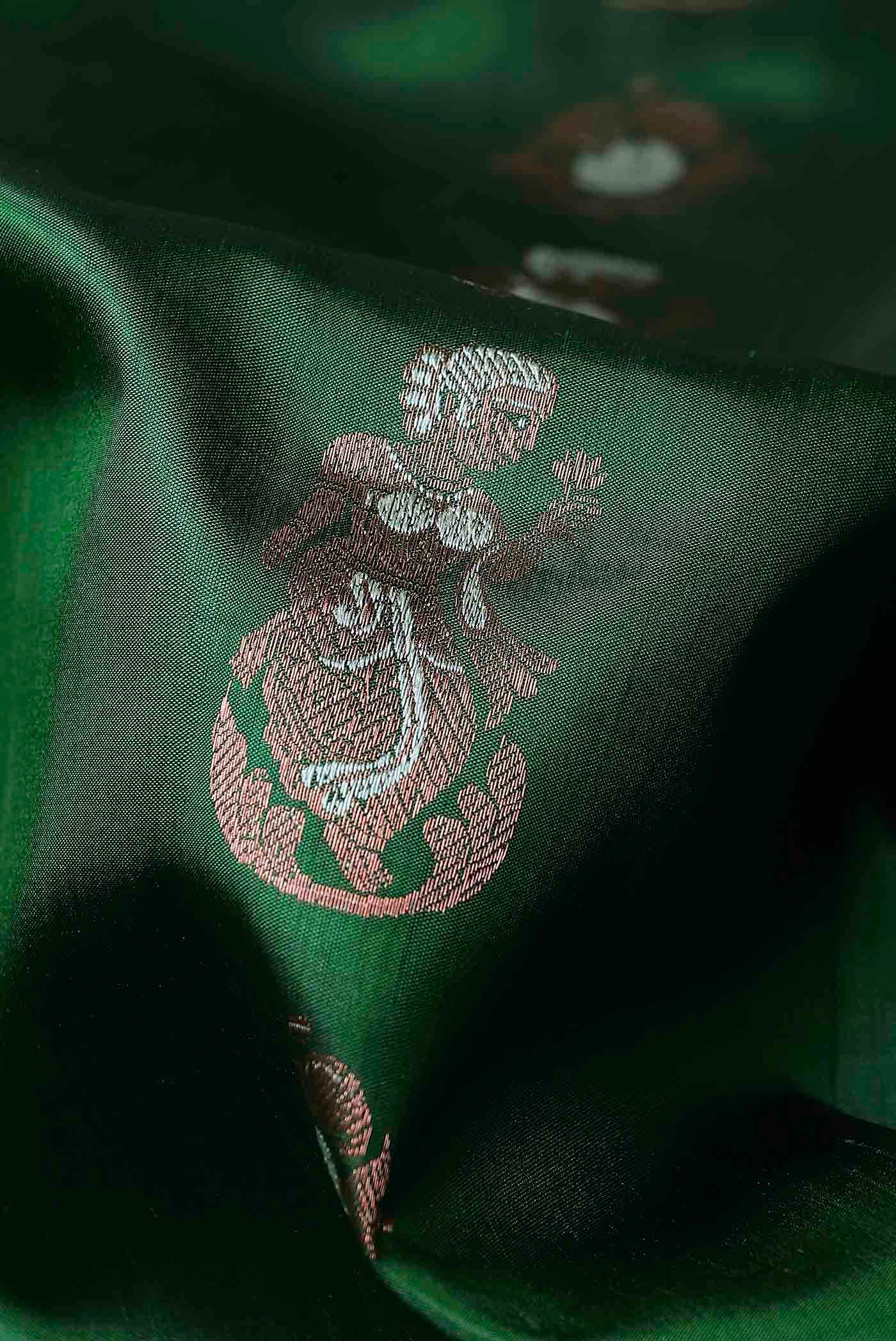 Green Baluchari Silk Saree