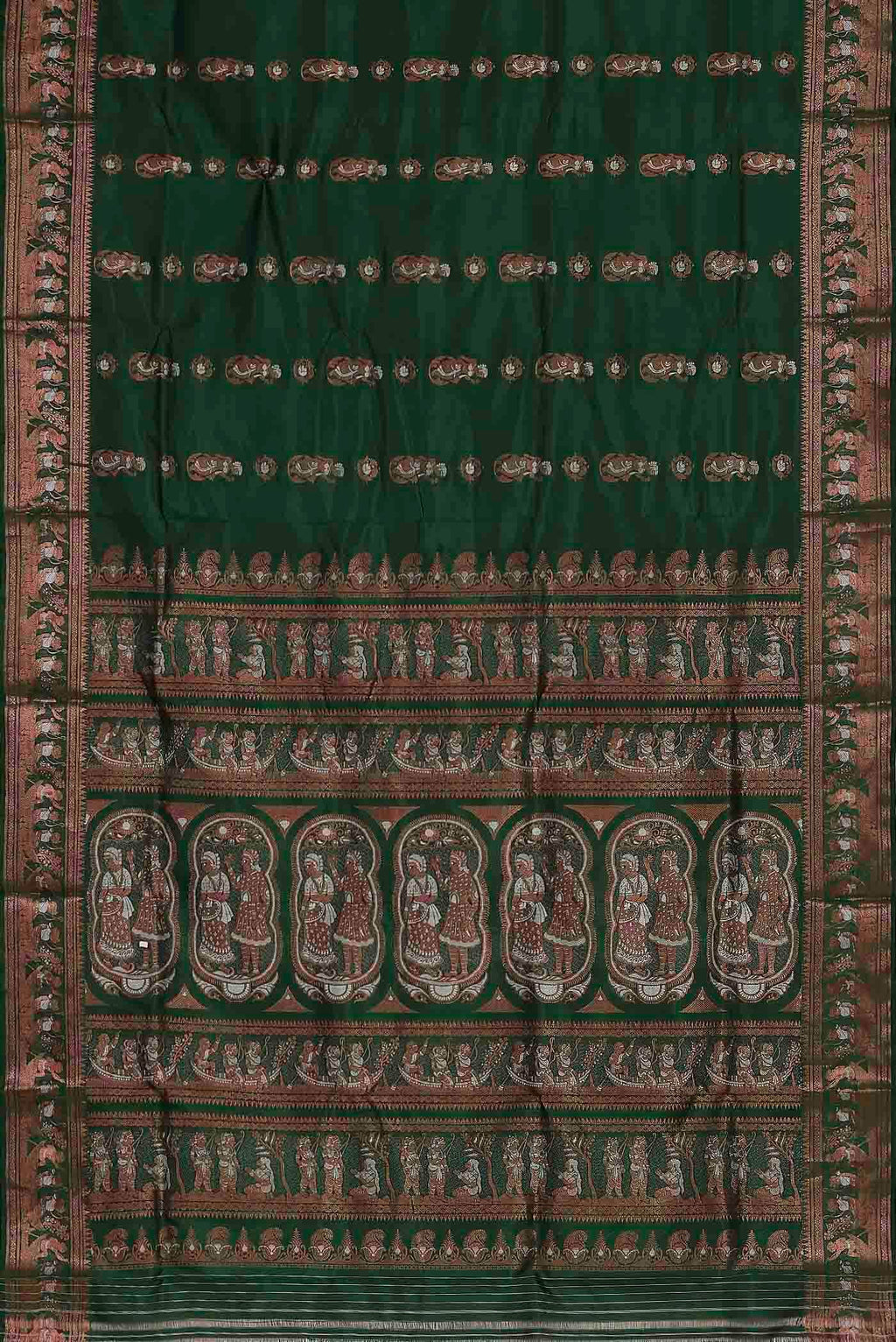 Green Baluchari Silk Saree