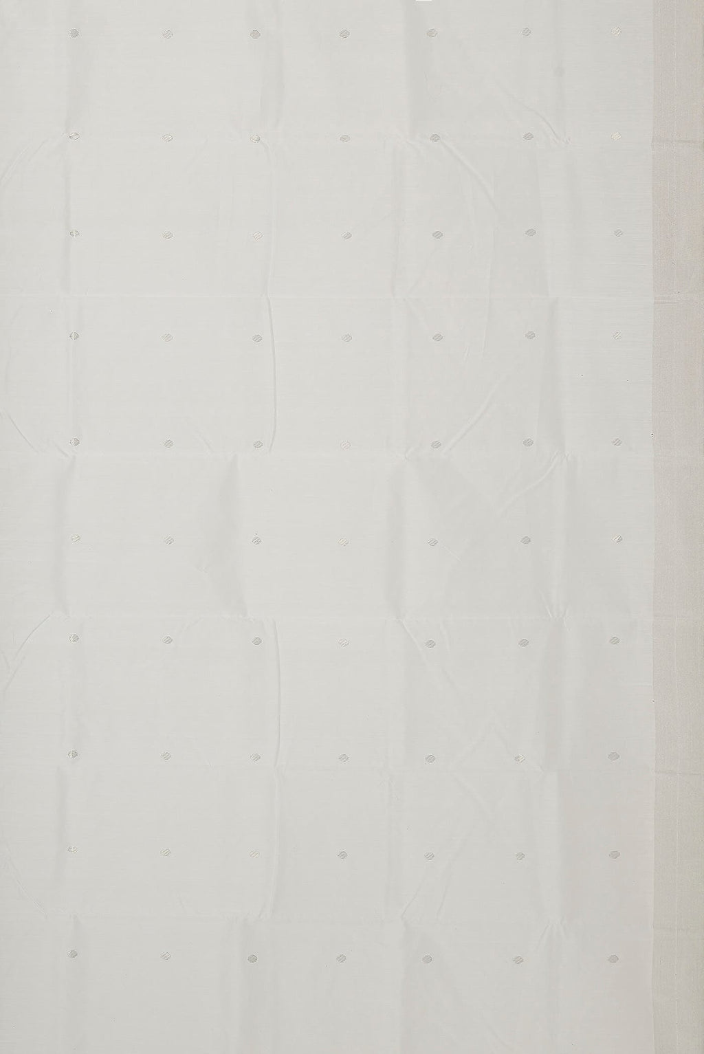 White Chanderi Silk Cotton Saree