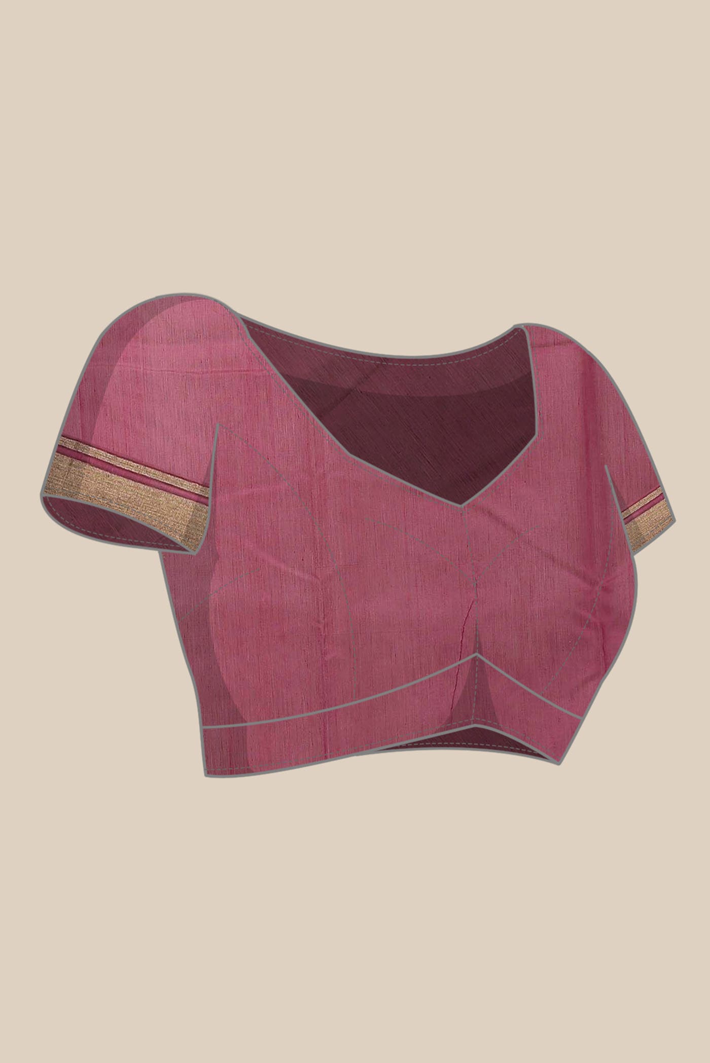 Pink Chanderi Silk Cotton Saree