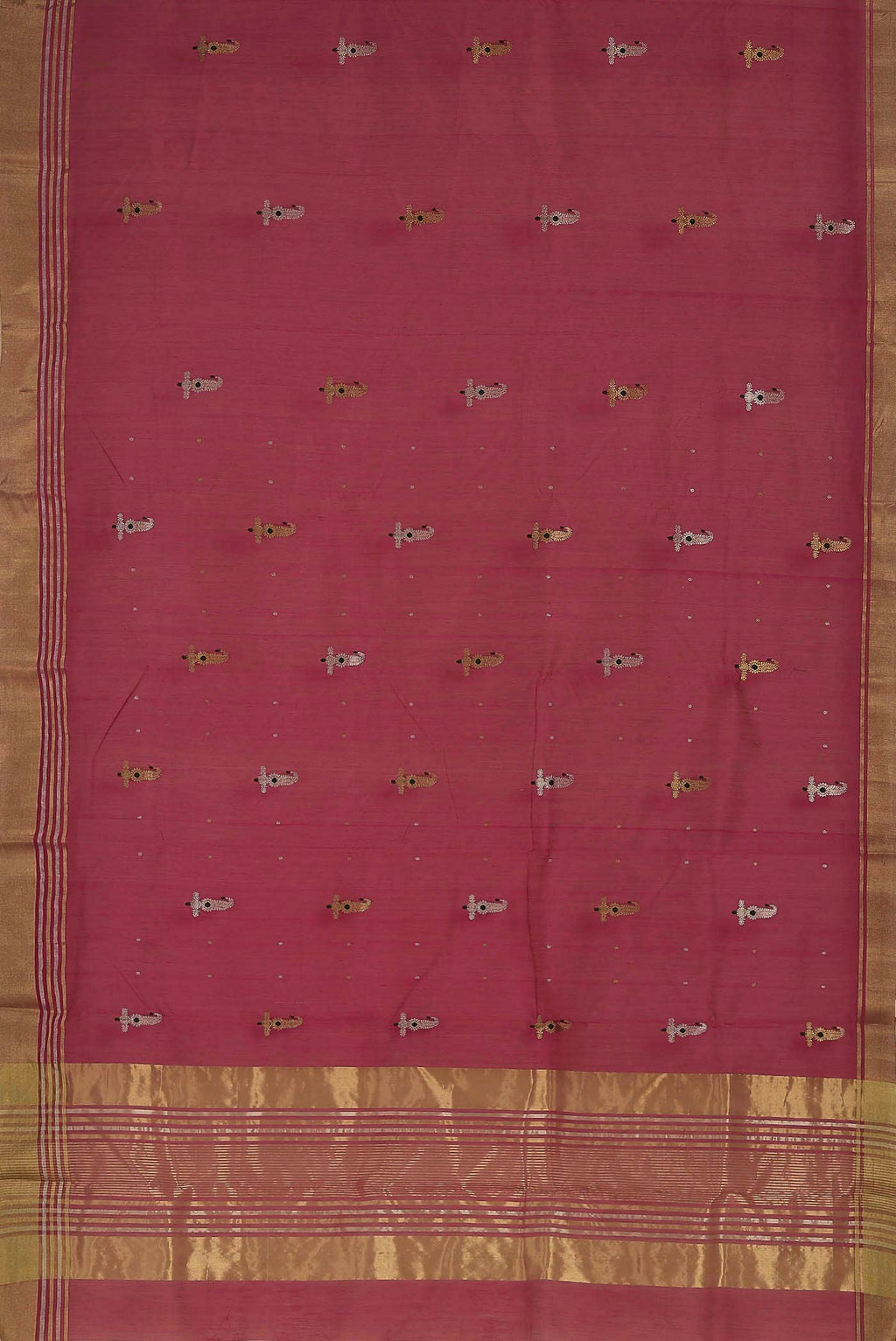 Pink Chanderi Silk Cotton Saree