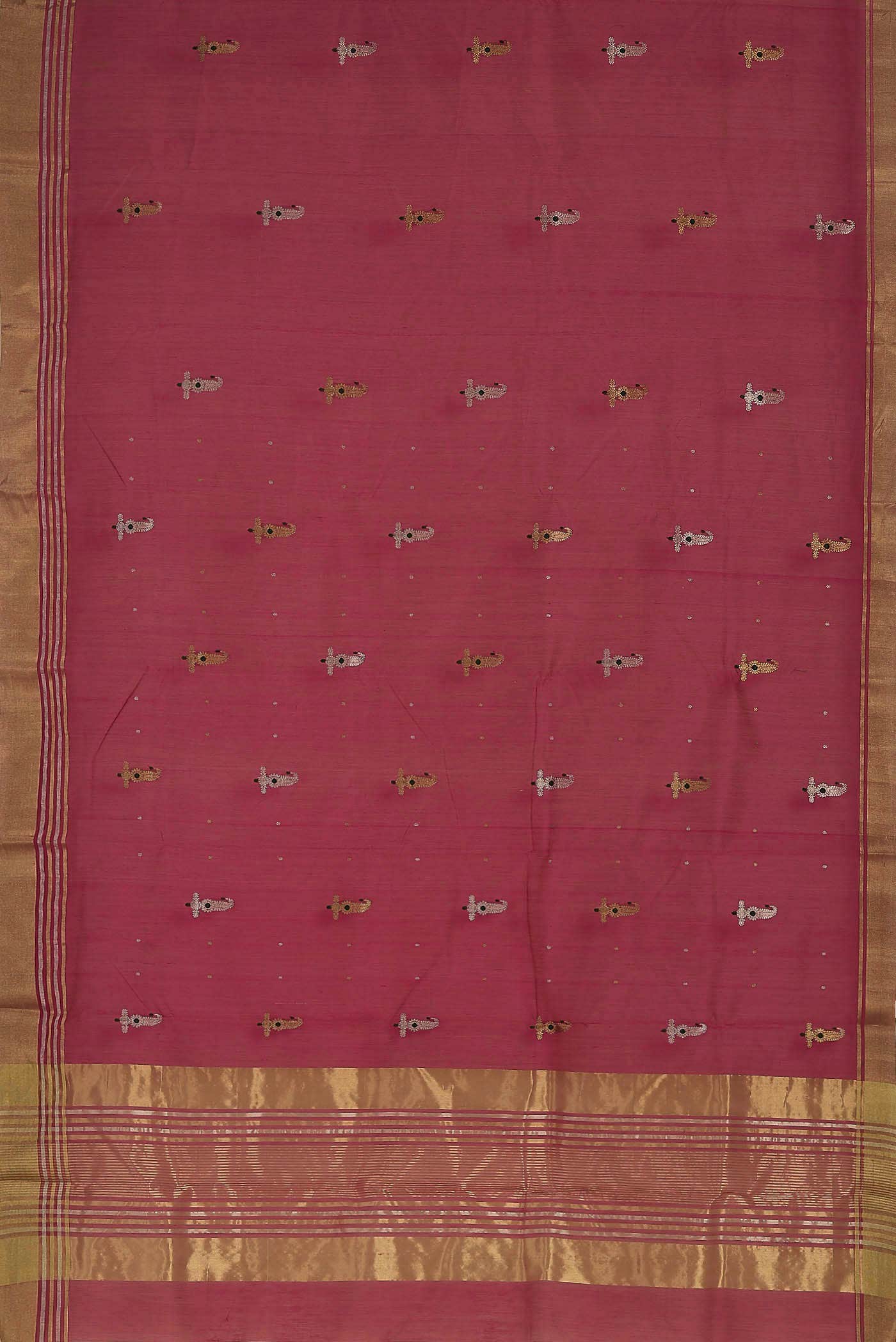 Pink Chanderi Silk Cotton Saree