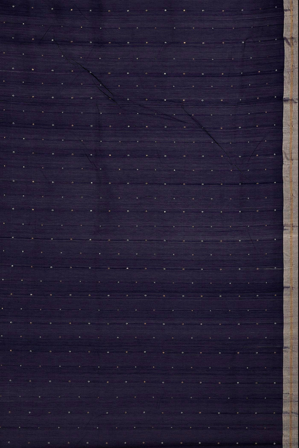 Navy Blue Chanderi Silk Cotton Saree