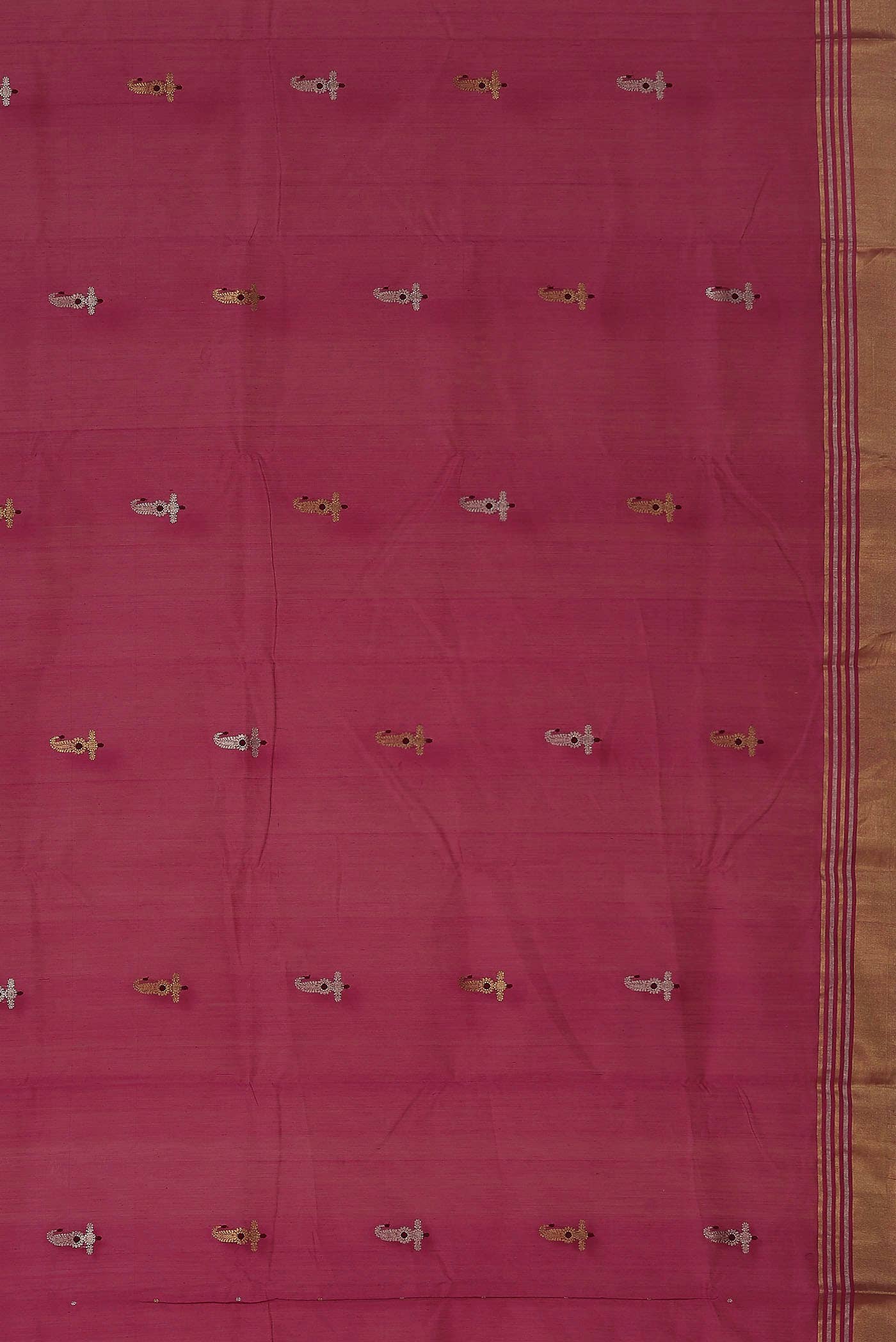 Pink Chanderi Silk Cotton Saree