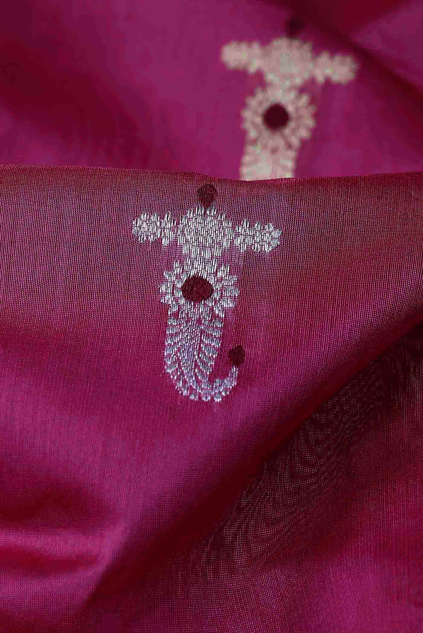 Pink Chanderi Silk Cotton Saree