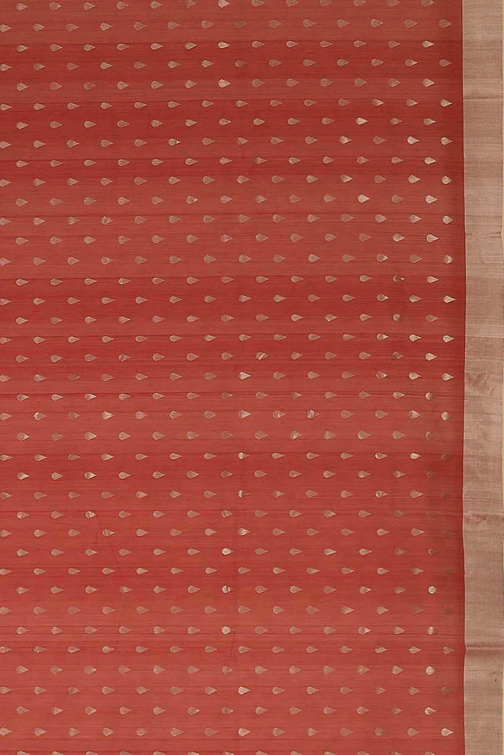 Red Chanderi Silk Cotton Saree