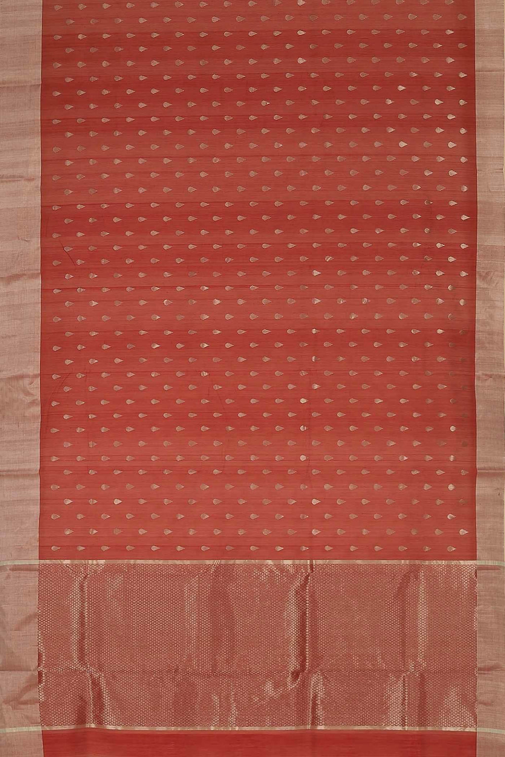 Red Chanderi Silk Cotton Saree