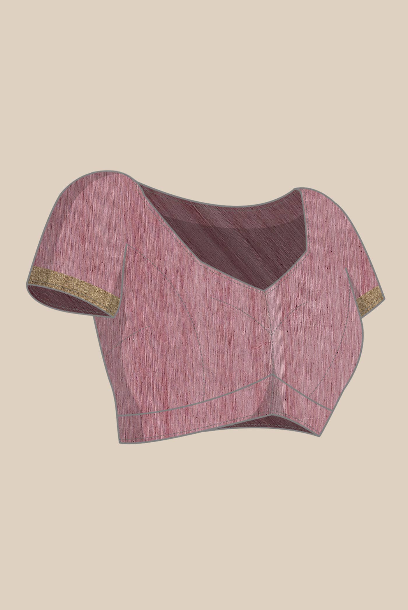 Pink Chanderi Silk Cotton Saree