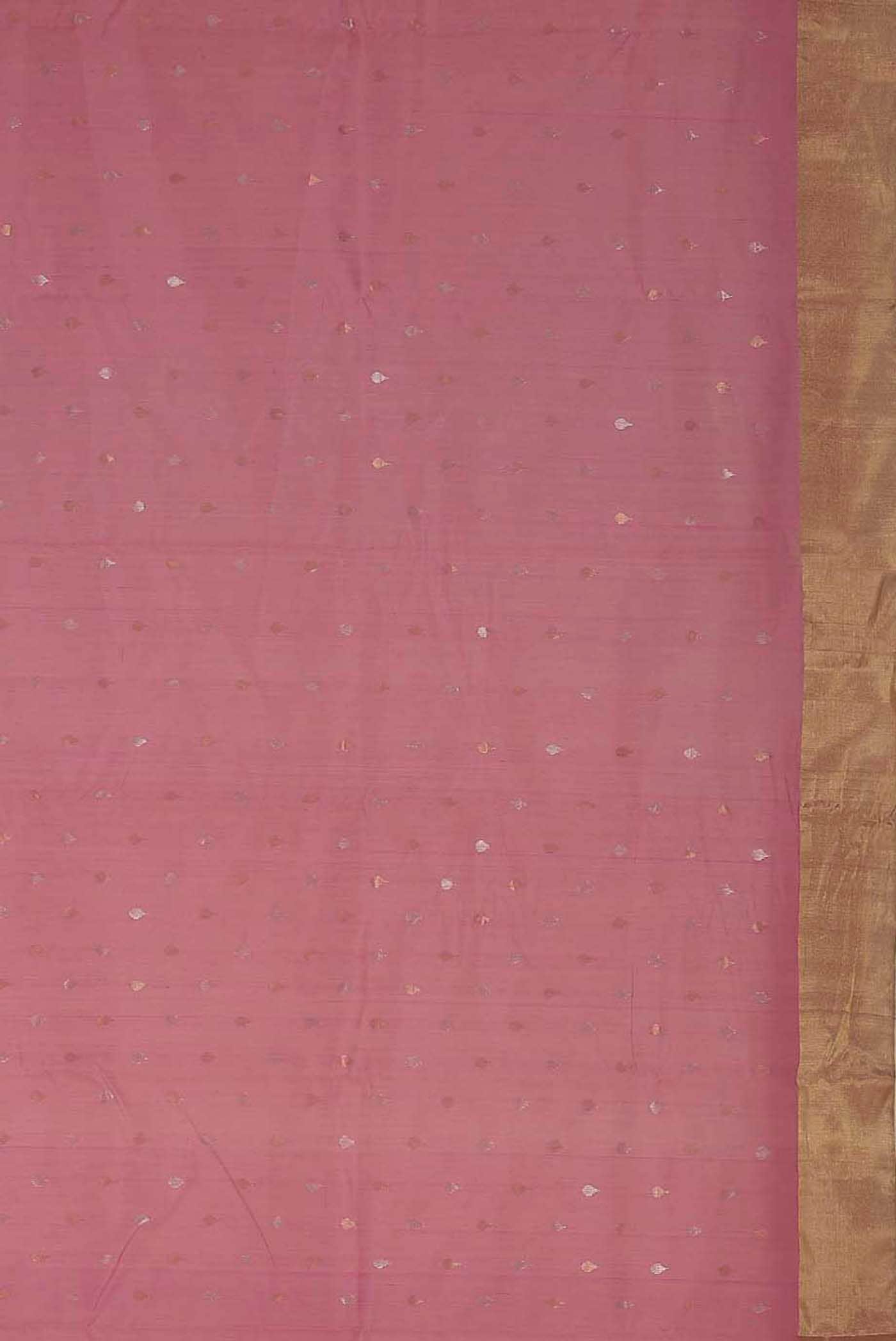 Pink Chanderi Silk Cotton Saree
