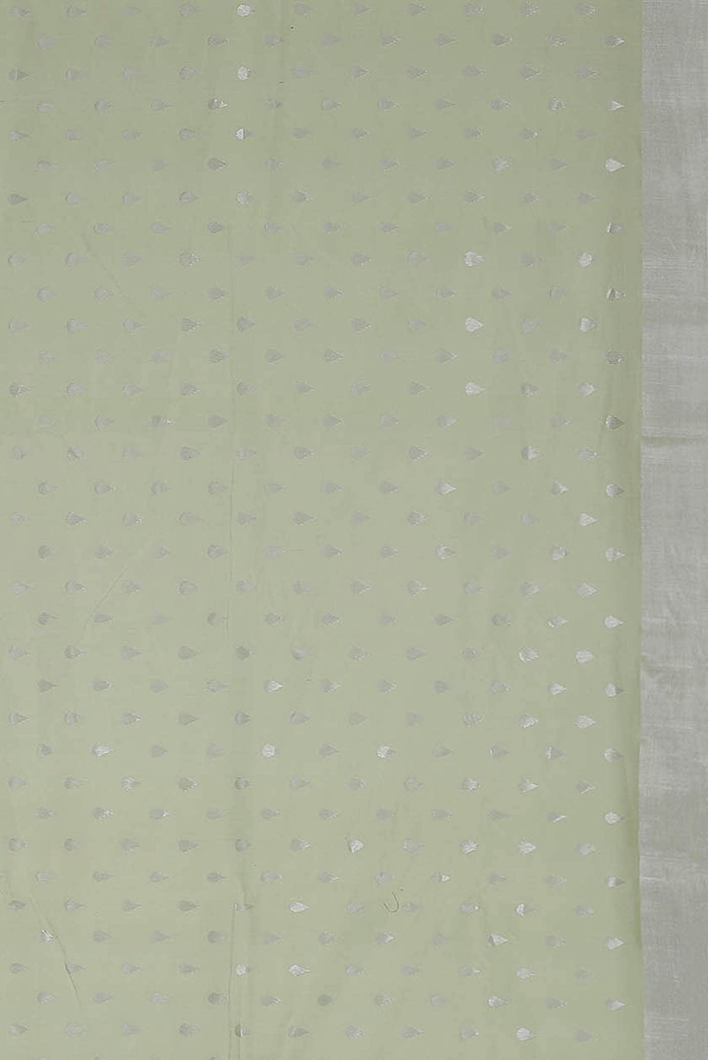 Green Chanderi Silk Cotton Saree