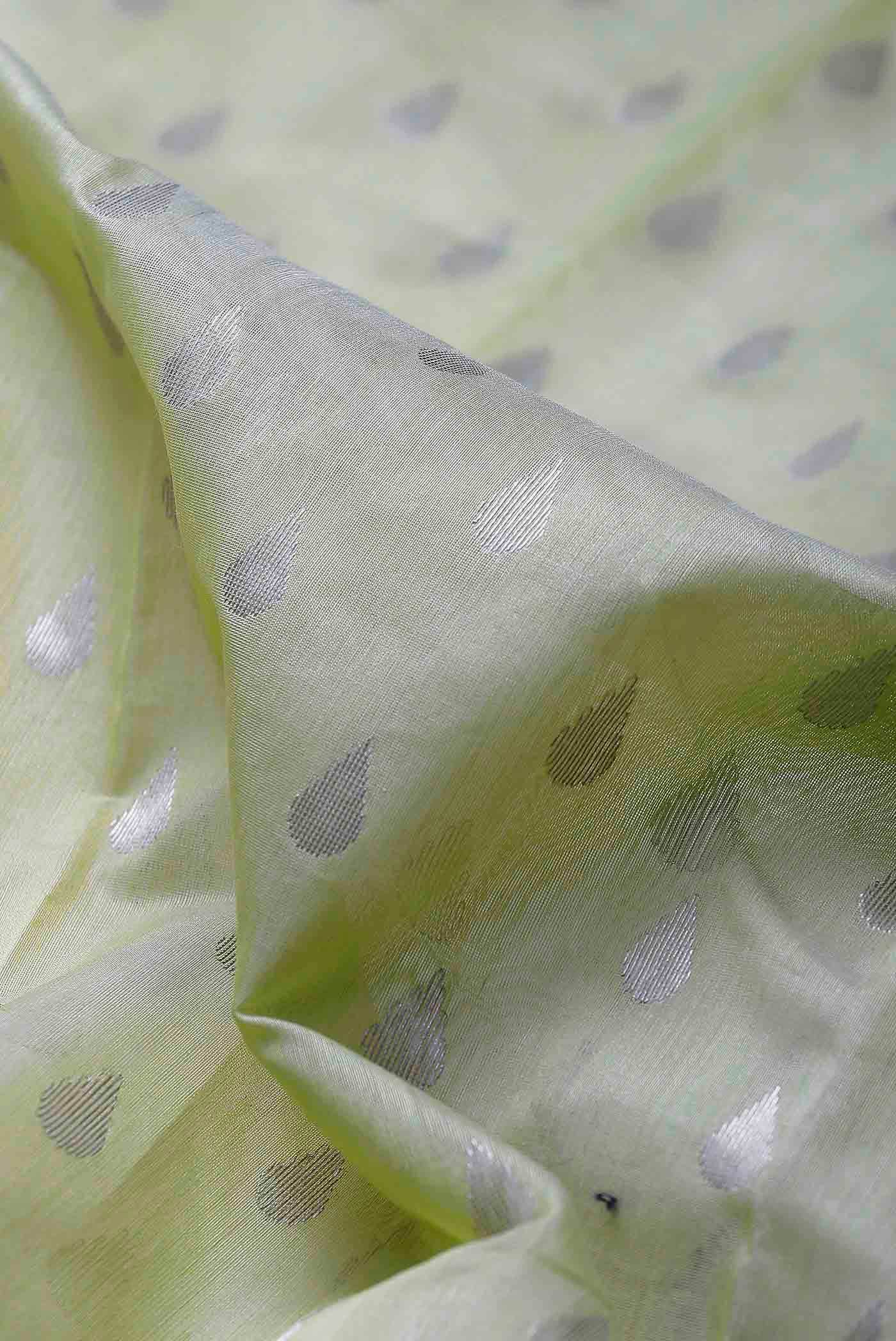 Green Chanderi Silk Cotton Saree