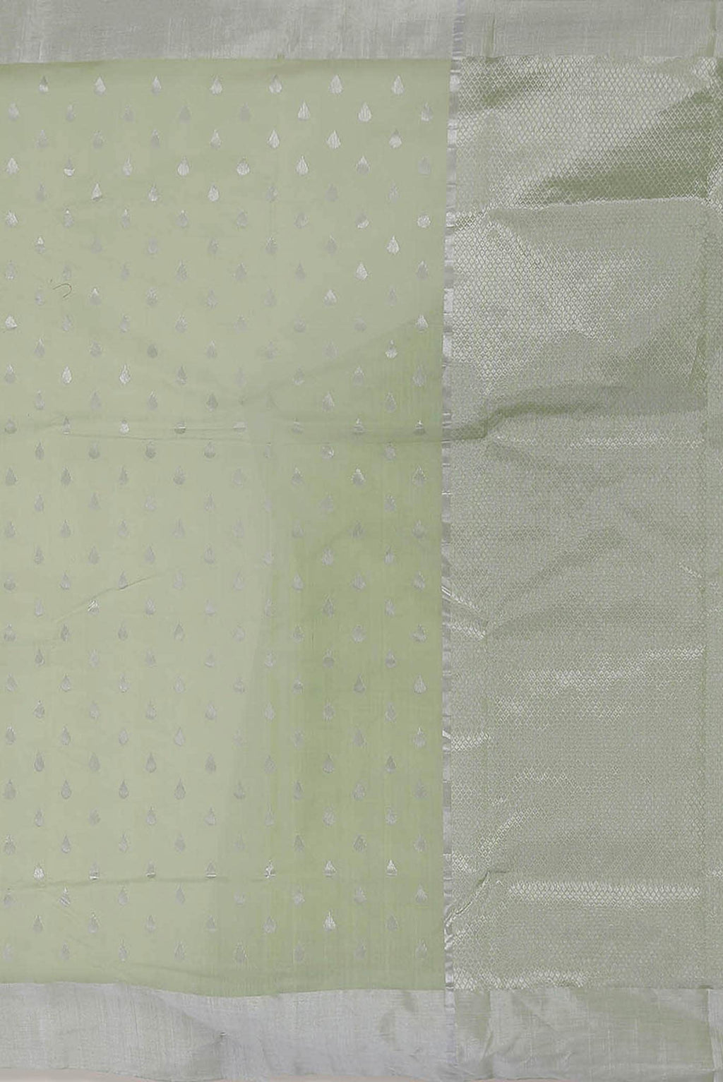 Green Chanderi Silk Cotton Saree