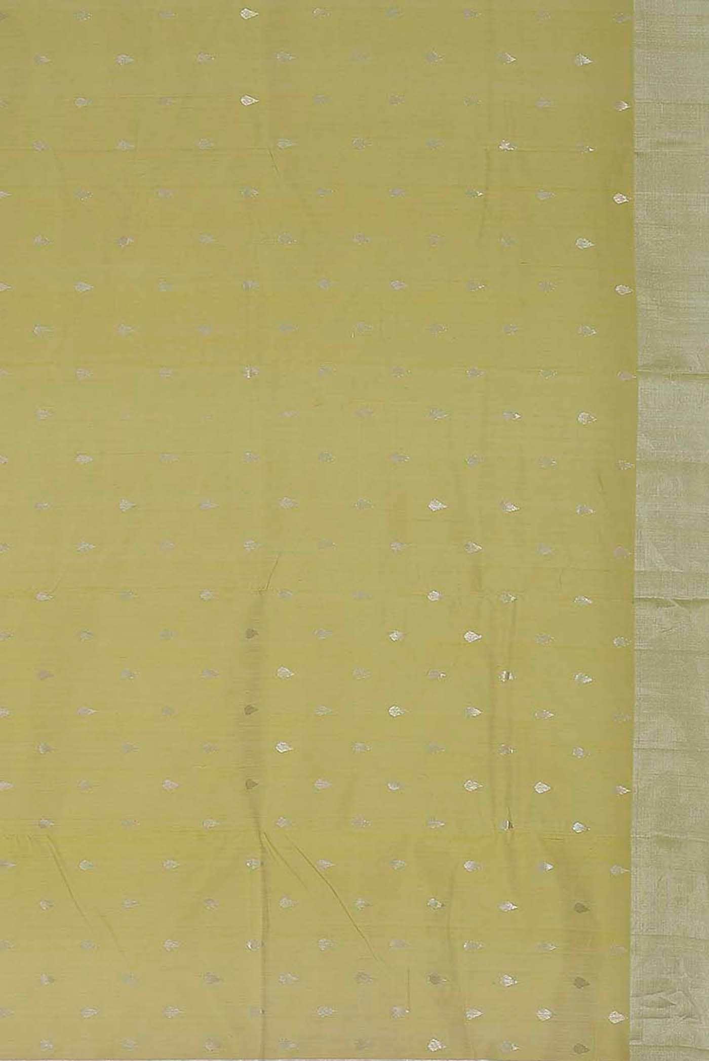 Yellow Chanderi Silk Cotton Saree