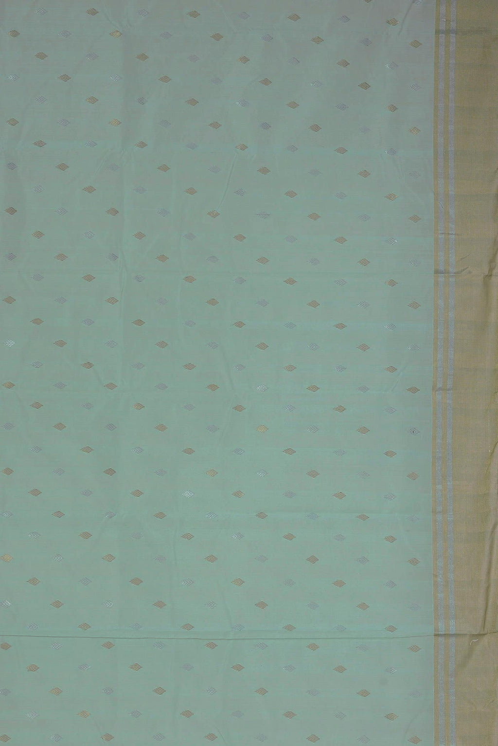 Green Chanderi Silk Cotton Saree