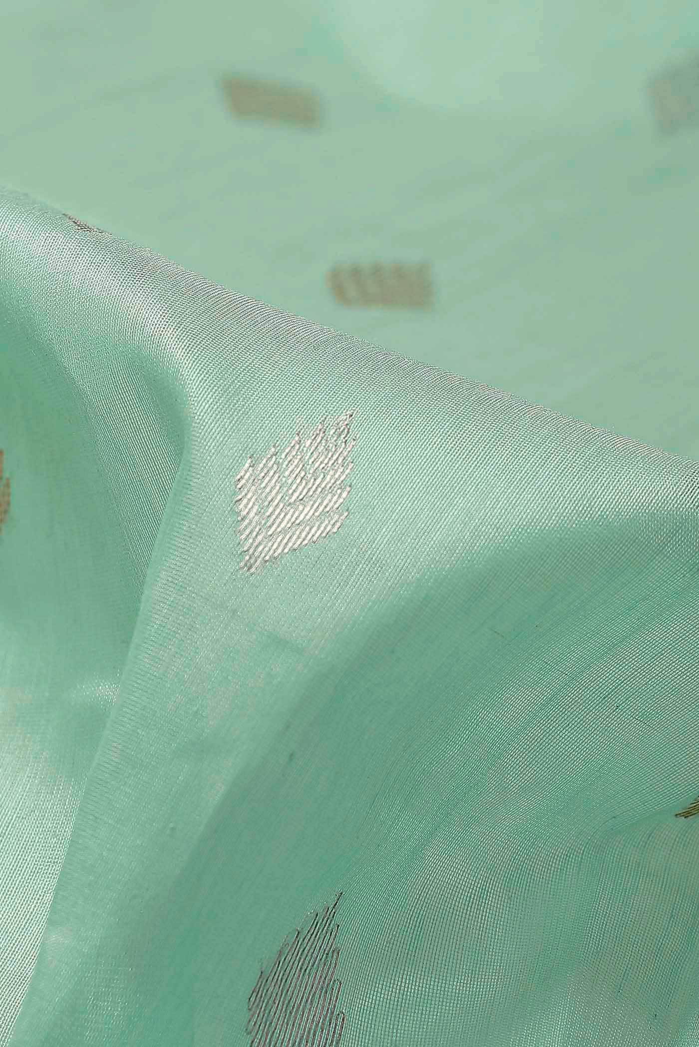 Green Chanderi Silk Cotton Saree