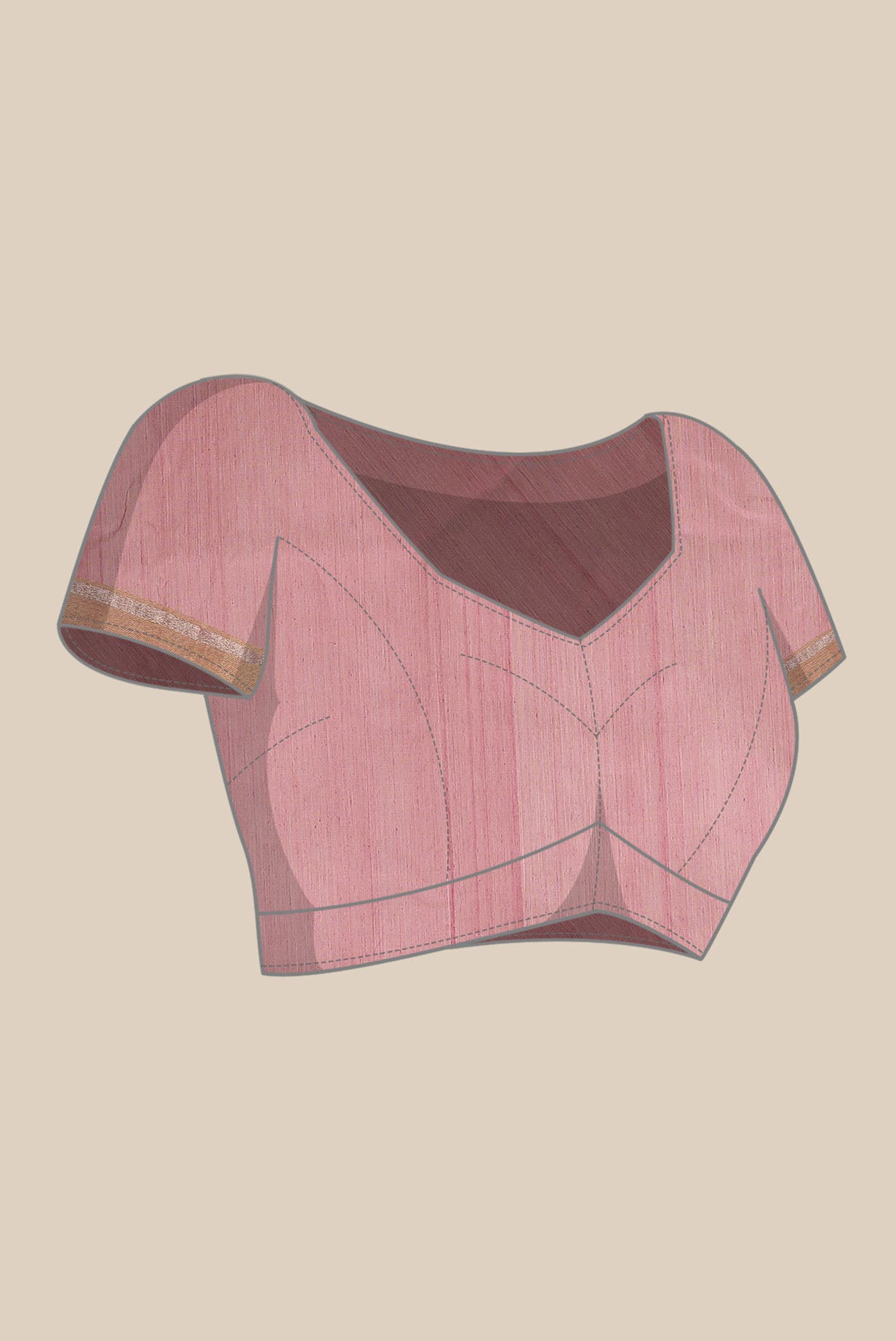 Pink Chanderi Silk Cotton Saree