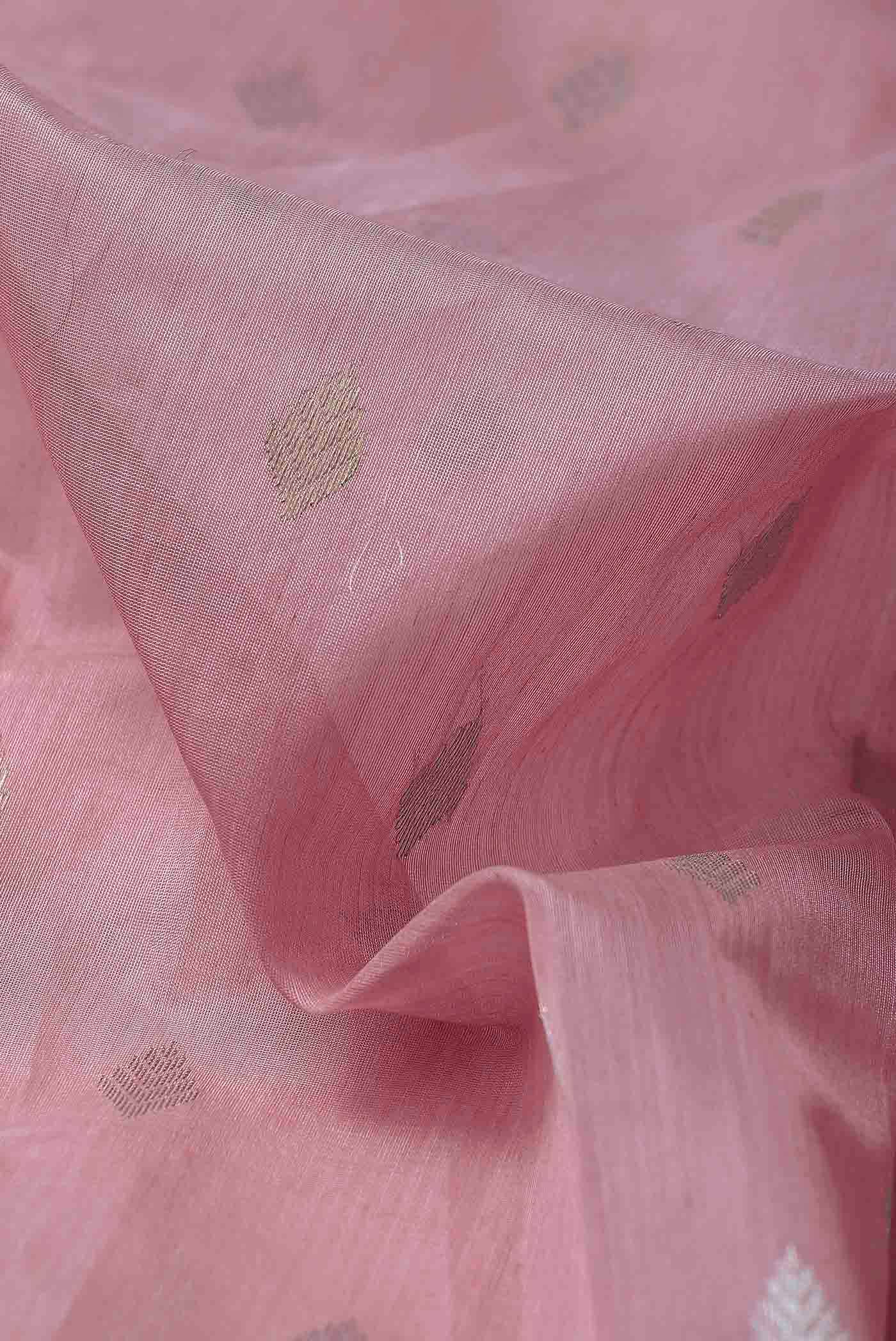 Pink Chanderi Silk Cotton Saree