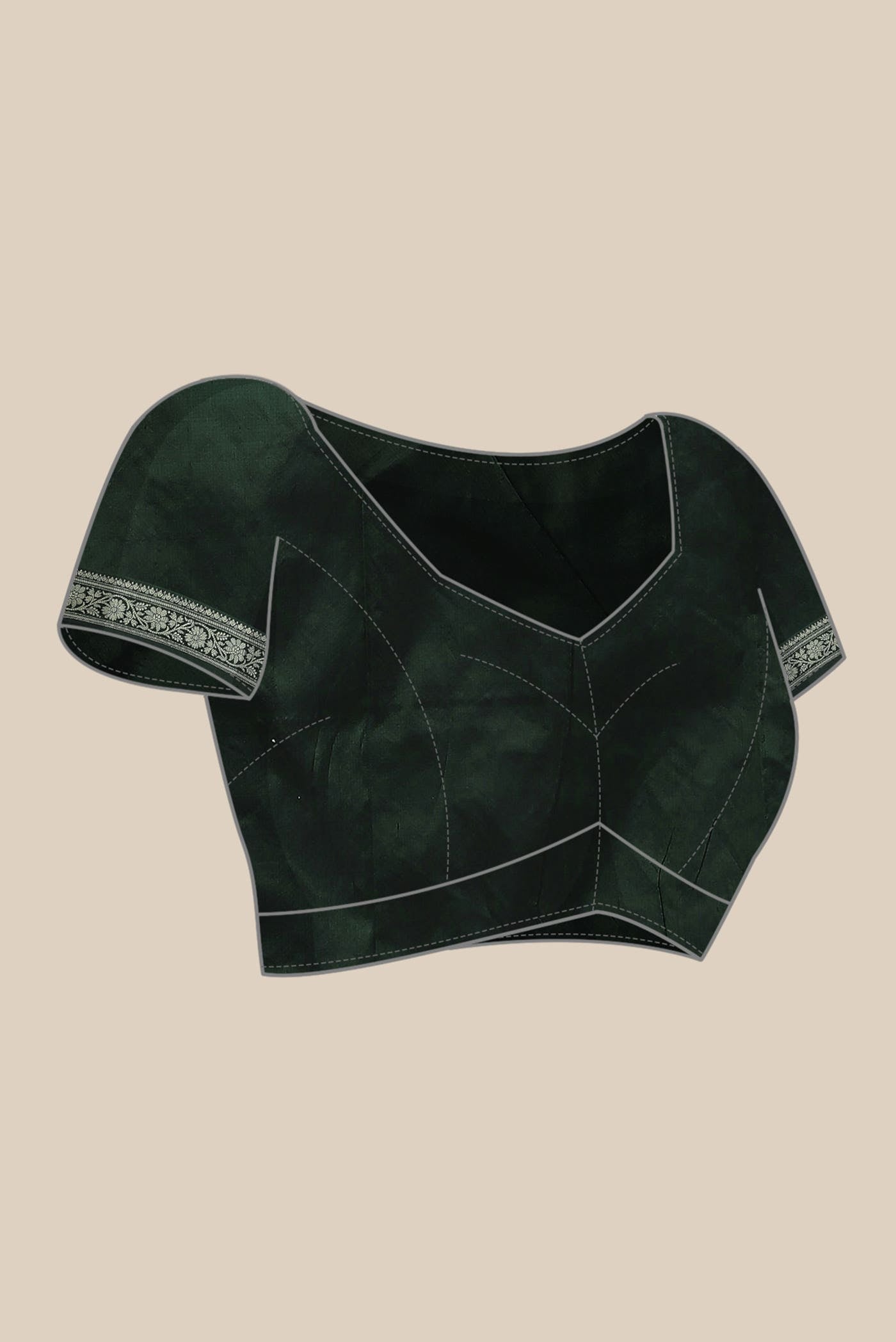 Green Banarasi Katan Silk Saree