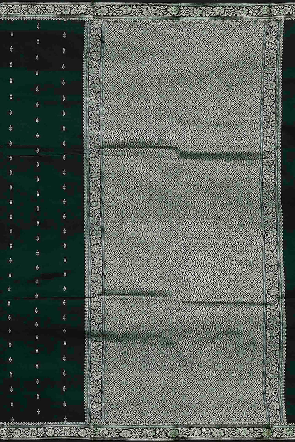 Green Banarasi Katan Silk Saree
