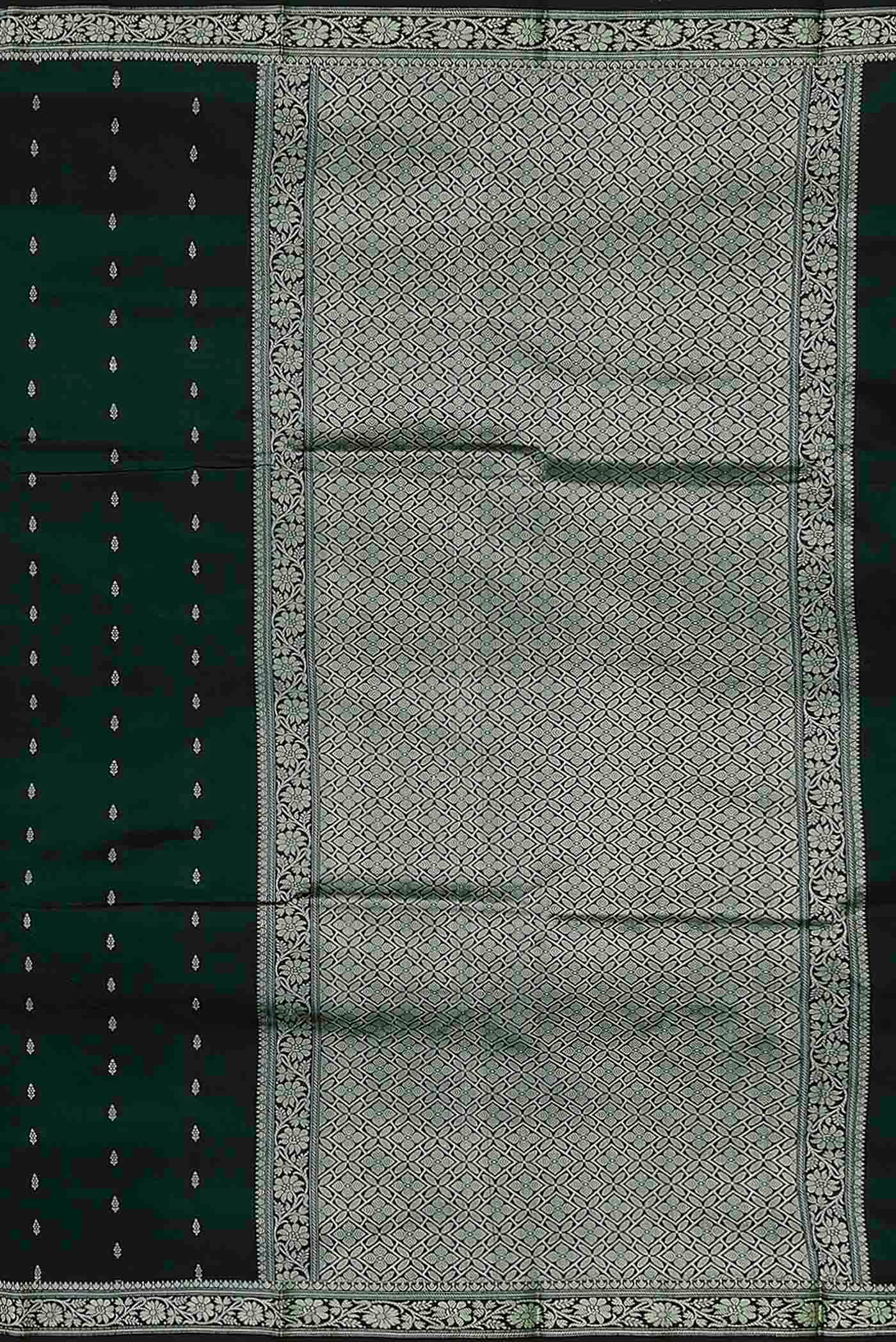 Green Banarasi Katan Silk Saree