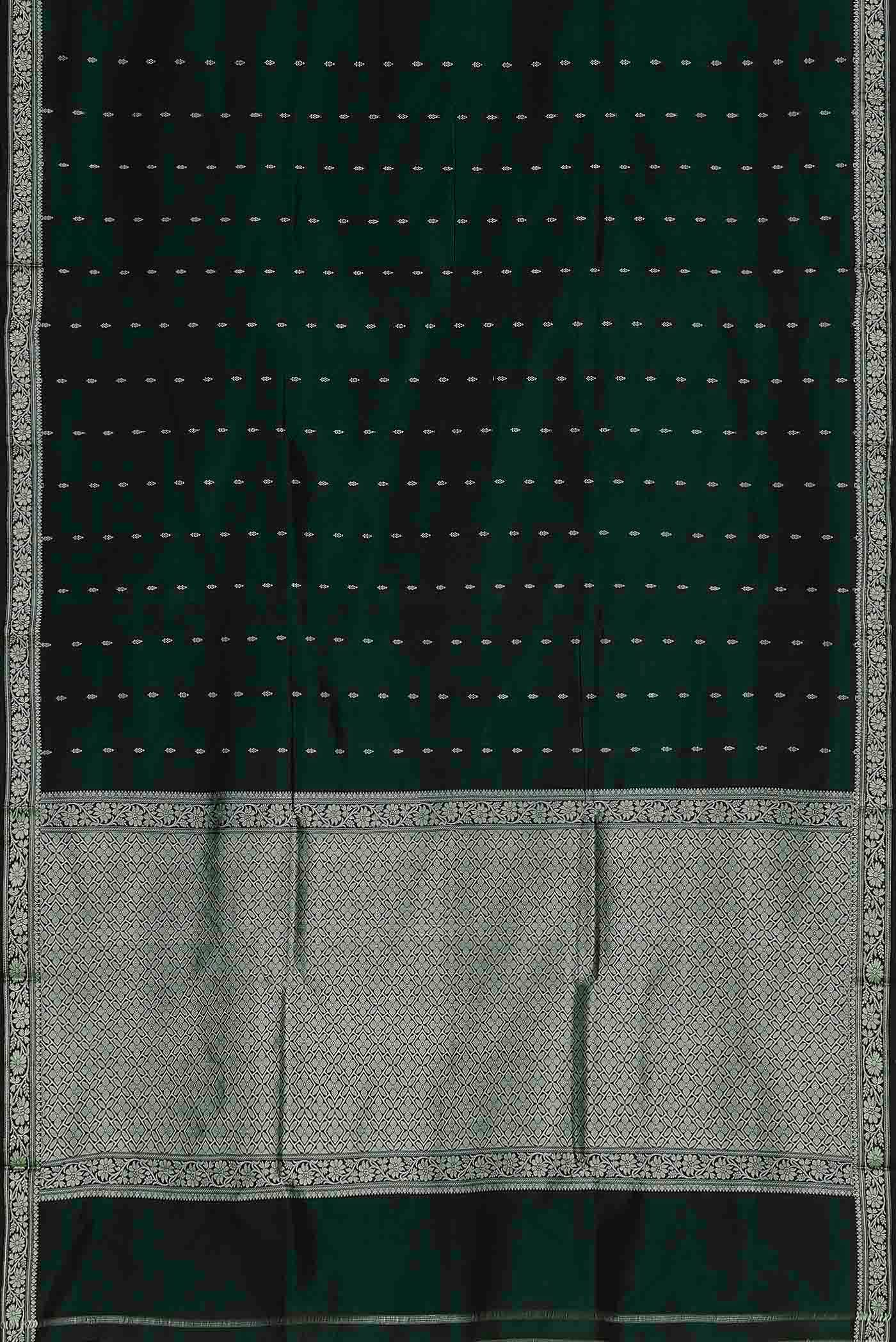 Green Banarasi Katan Silk Saree